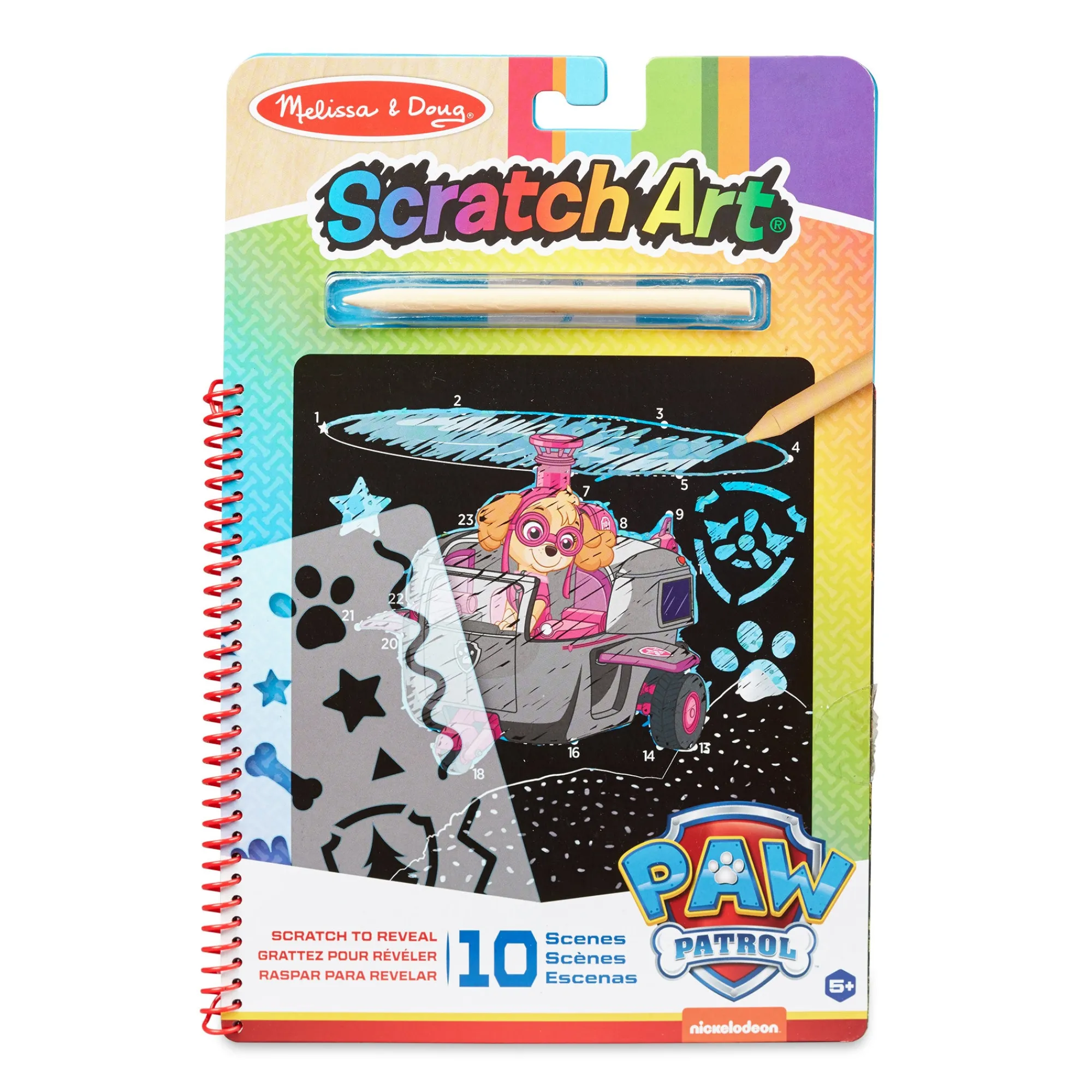 PAW Patrol Scratch Art Pad - Skye>Melissa & Doug Clearance