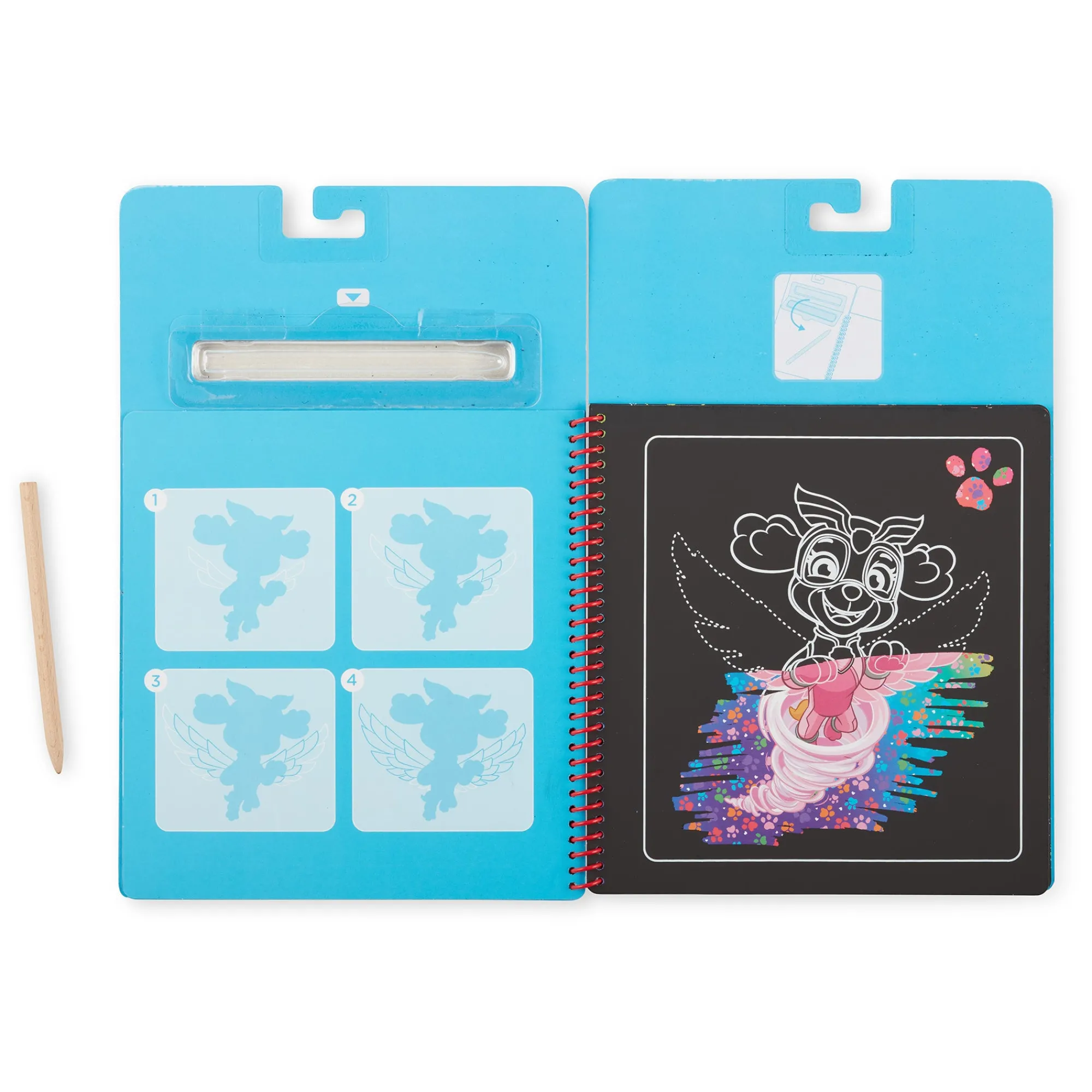 PAW Patrol Scratch Art Pad - Skye>Melissa & Doug Clearance
