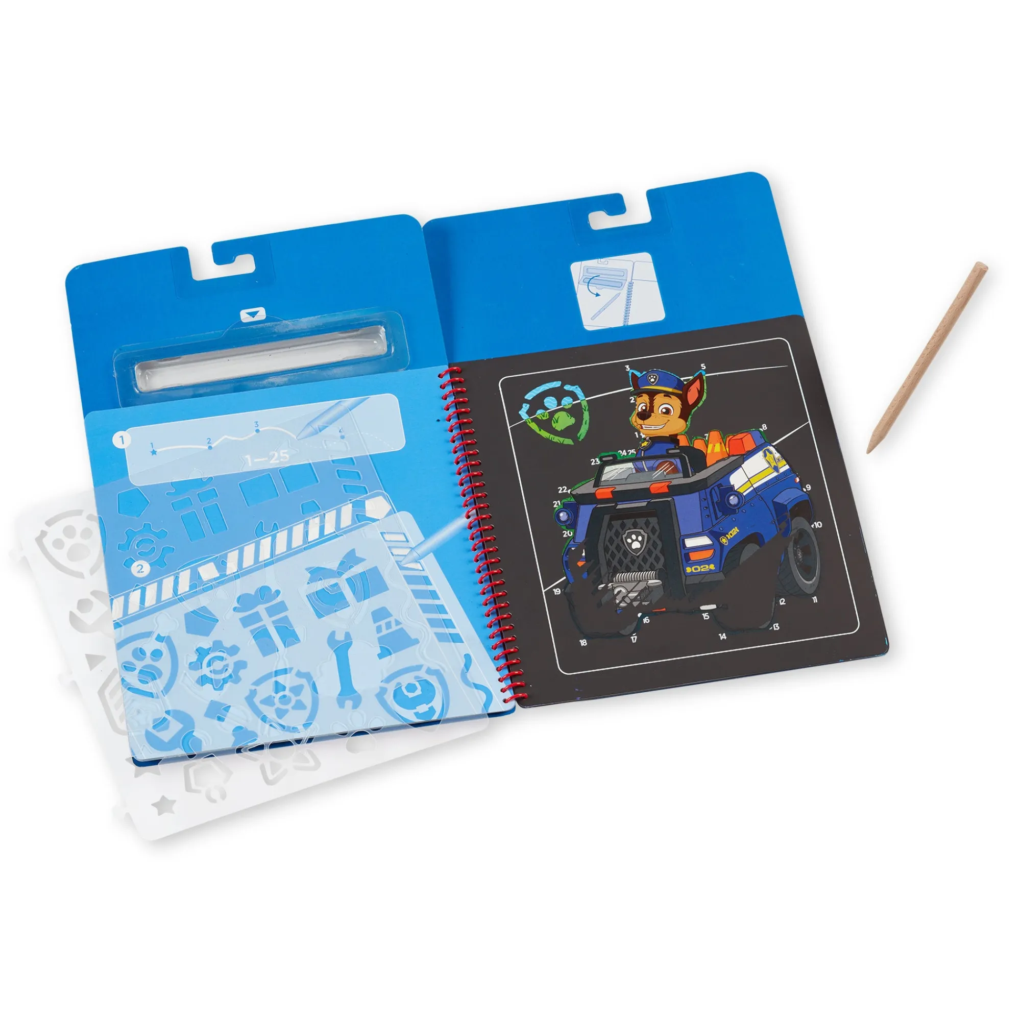 PAW Patrol Scratch Art Pad - Chase>Melissa & Doug Clearance