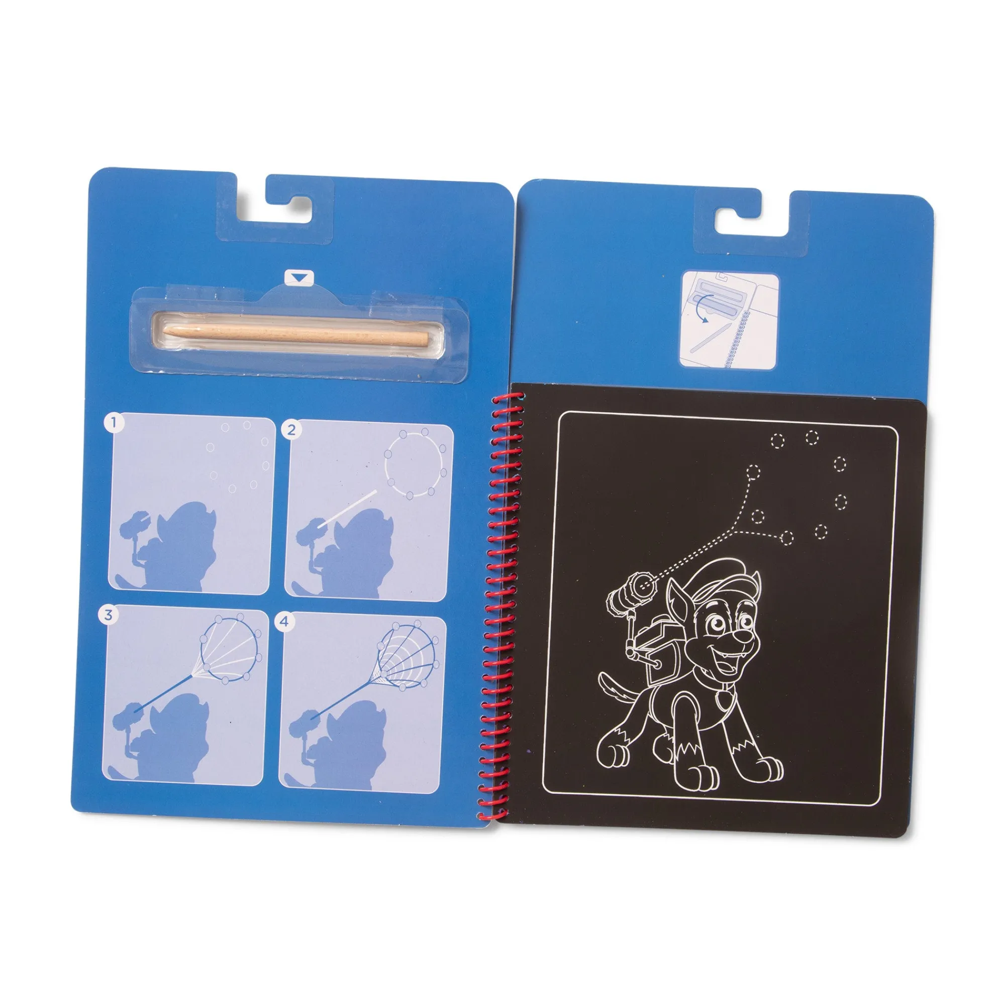 PAW Patrol Scratch Art Pad - Chase>Melissa & Doug Clearance