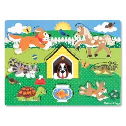 Pets Peg Puzzle - 8 Pieces>Melissa & Doug Online