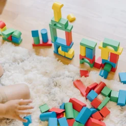 100-Piece Wood Blocks Set><noscript><img width=