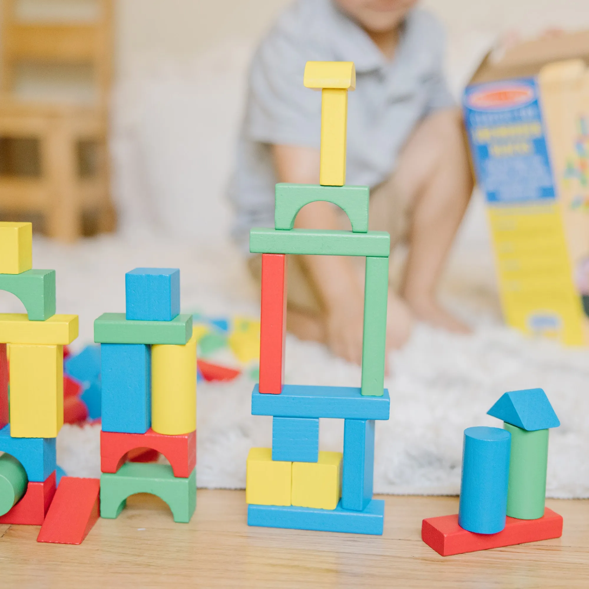 100-Piece Wood Blocks Set>Melissa & Doug Outlet