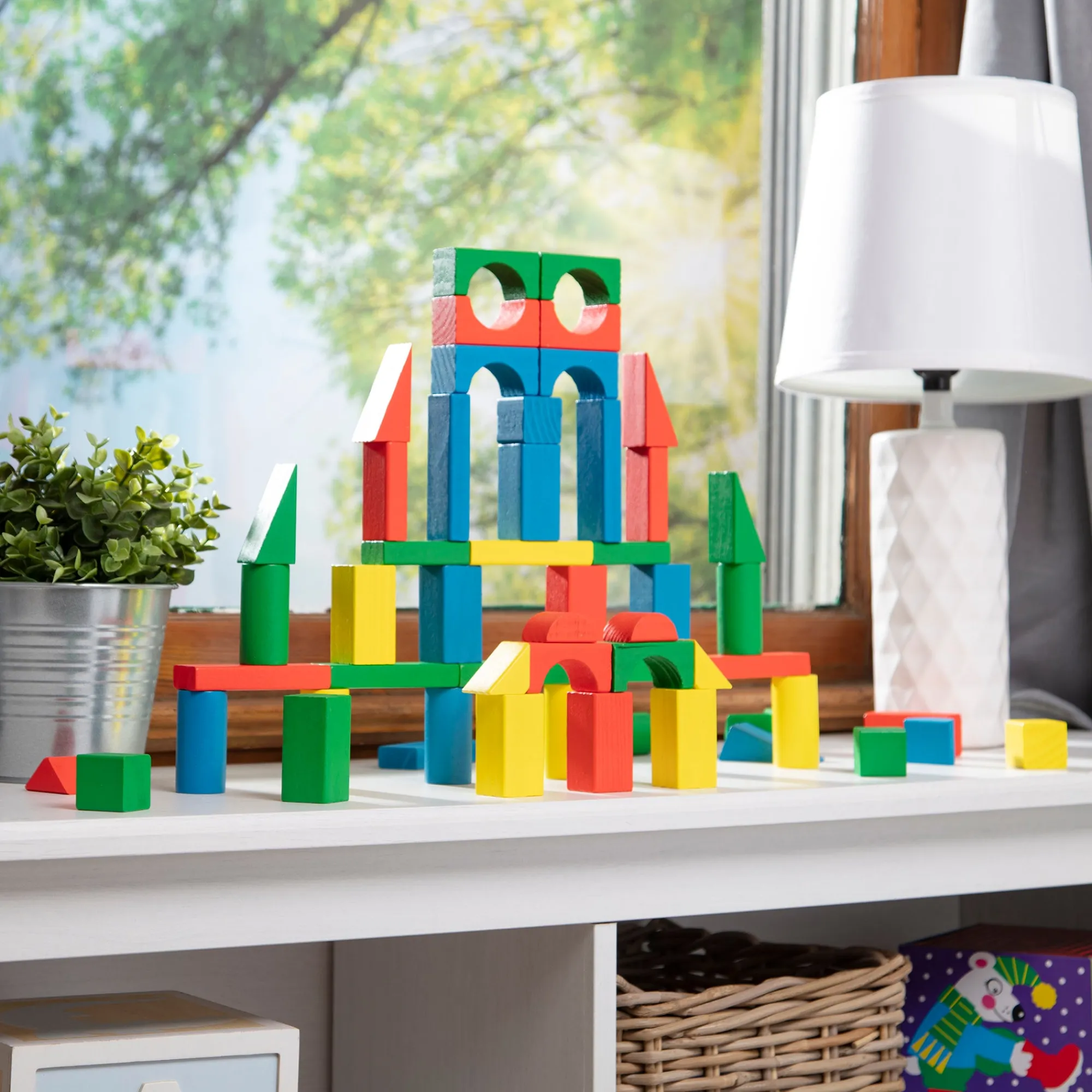 100-Piece Wood Blocks Set>Melissa & Doug Outlet