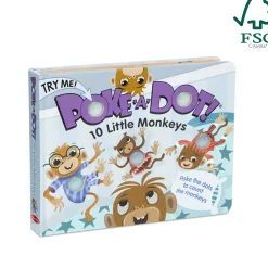 Poke-a-Dot: 10 Little Monkeys Board Book><noscript><img width=