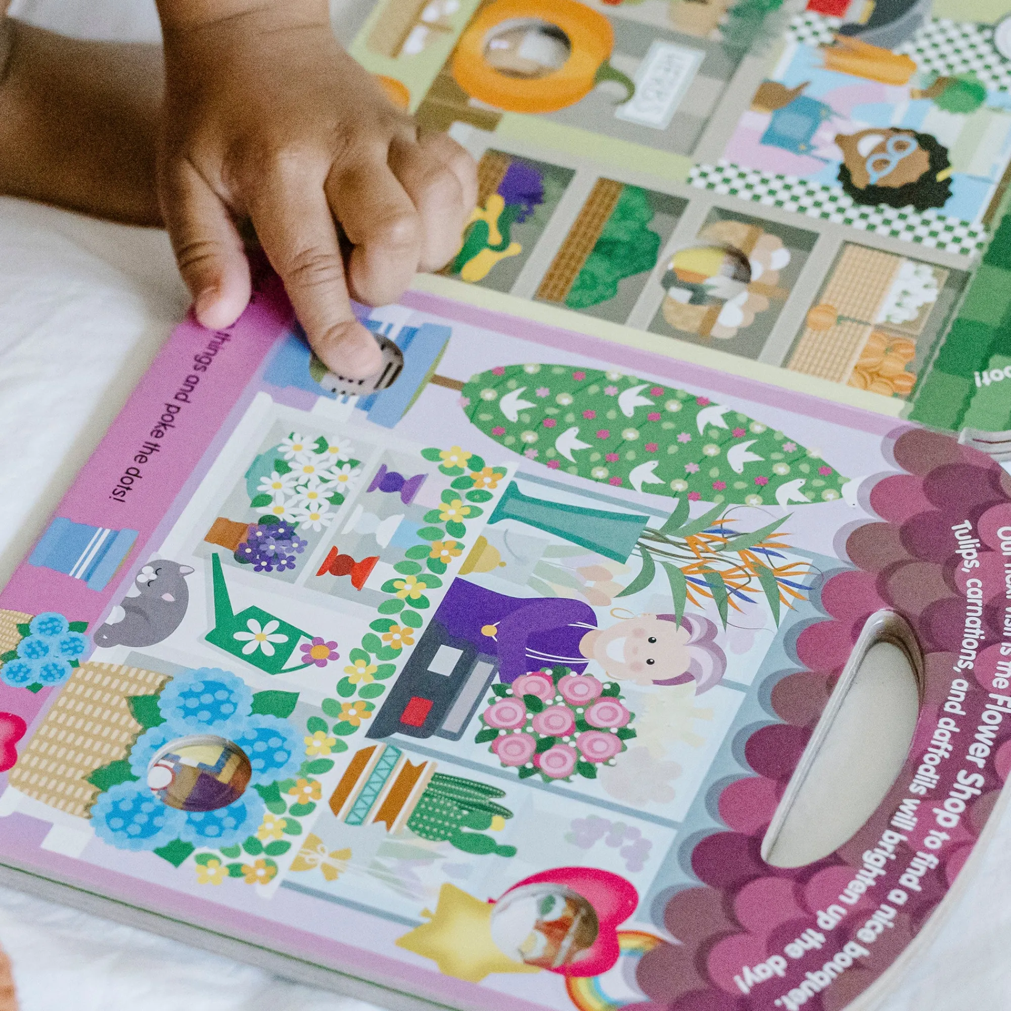 Poke-a-Dot: All Around Our Town Board Book with Handle>Melissa & Doug