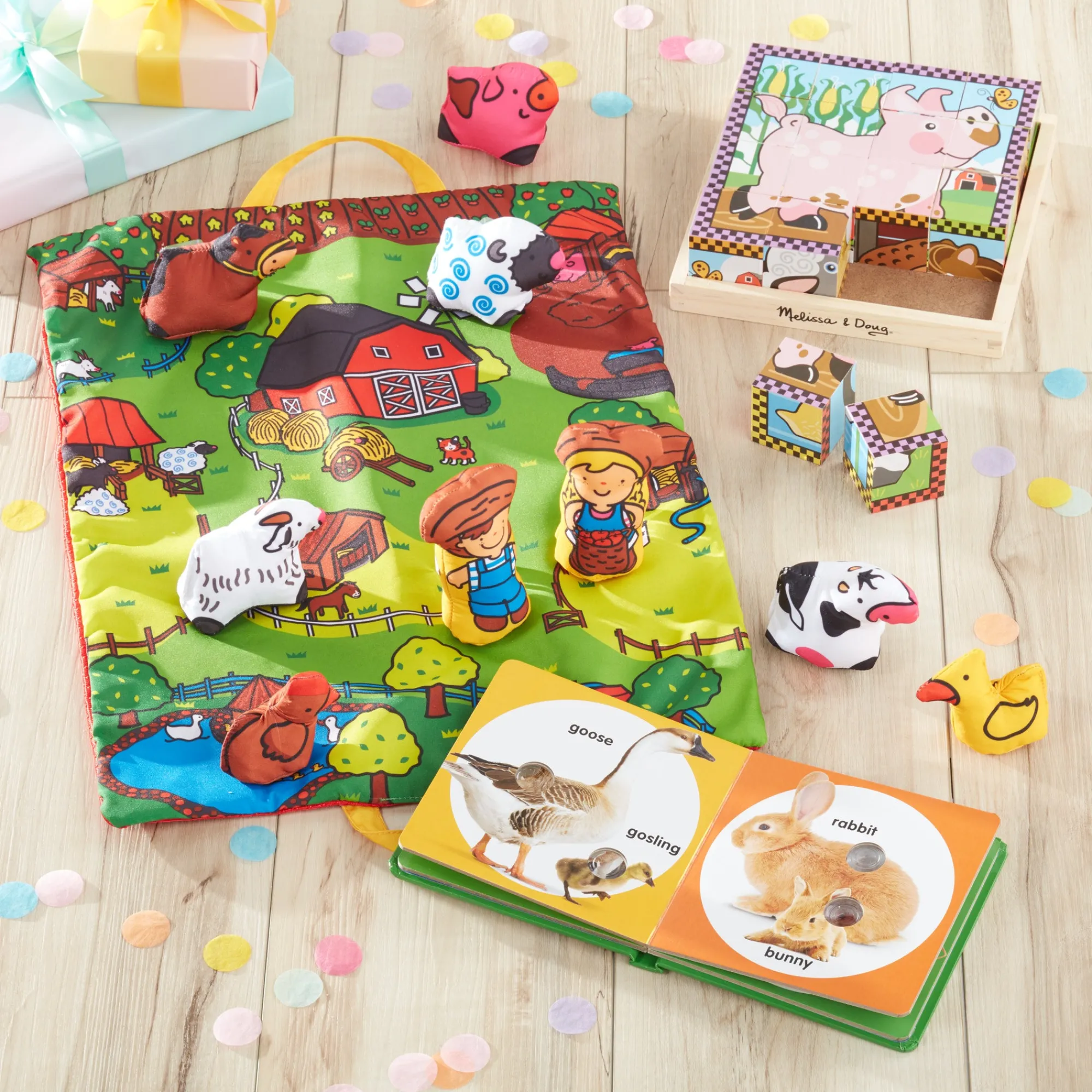 Poke-a-Dot: Farm Animal Families Board Book>Melissa & Doug New