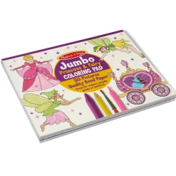 Princess, Fairy, Animals & More Coloring and Sticker Pad Bundle><noscript><img width=