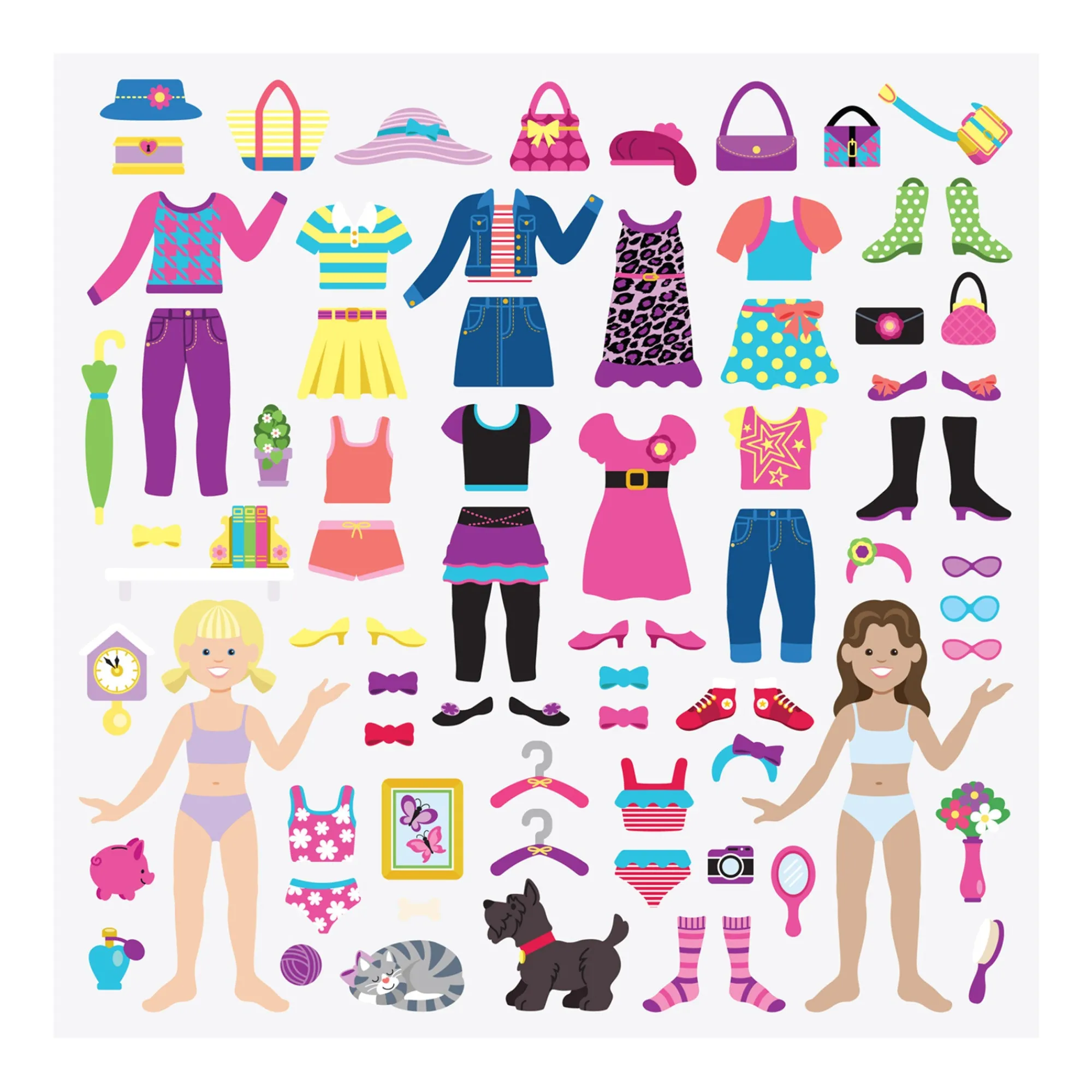 Puffy Sticker Activity Book - Dress-Up>Melissa & Doug Hot