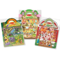 Puffy Sticker Play Set 3-Pack: On the Farm, Safari, Chipmunk House>Melissa & Doug Discount