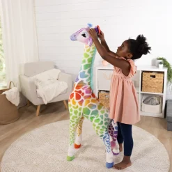 Rainbow Giraffe Lifelike Plush>Melissa & Doug Online