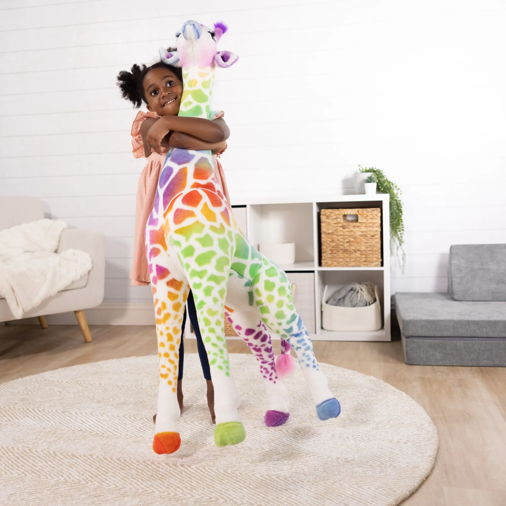 Rainbow Giraffe Lifelike Plush>Melissa & Doug Online
