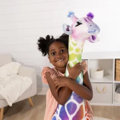 Rainbow Giraffe Lifelike Plush><noscript><img width=