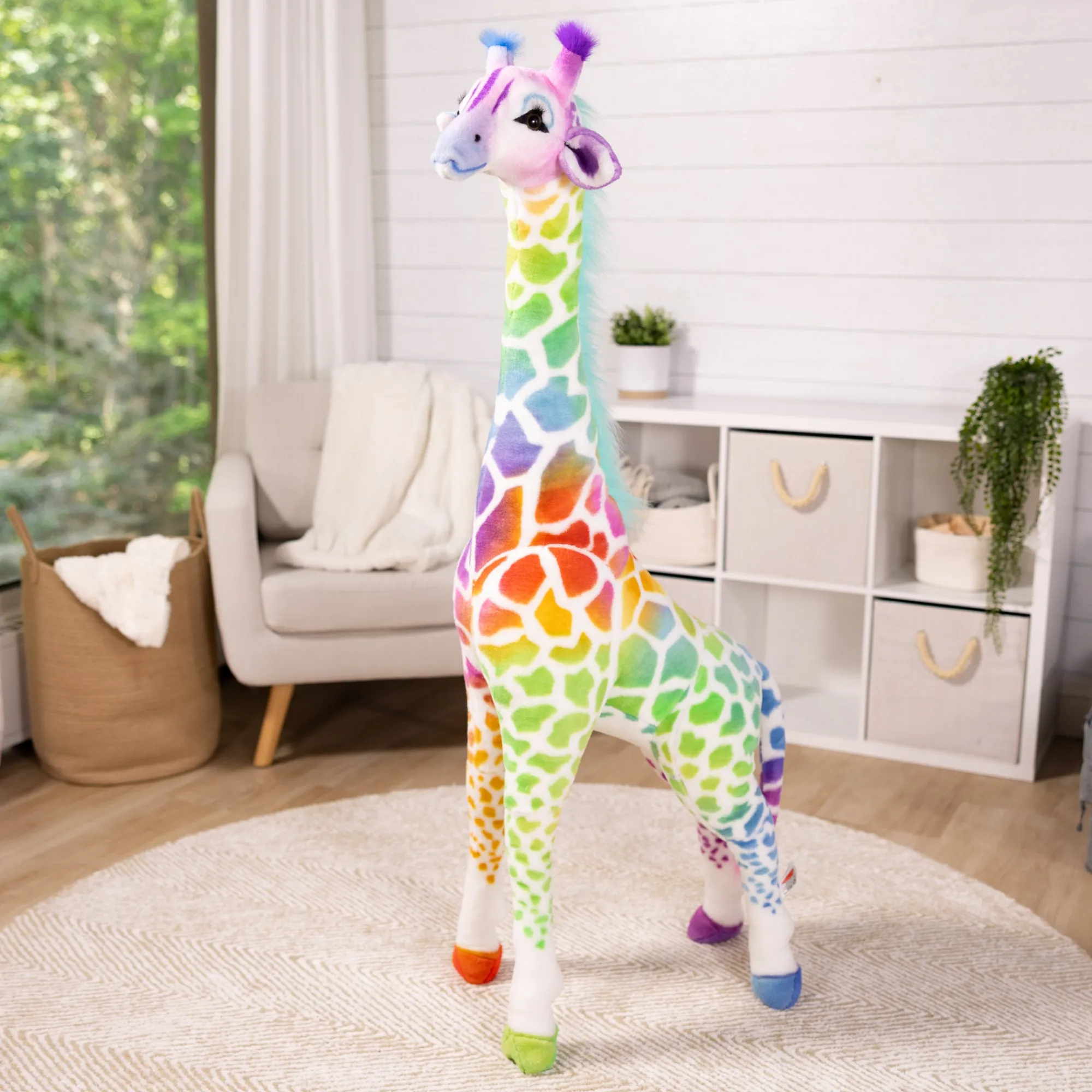 Rainbow Giraffe Lifelike Plush>Melissa & Doug Online