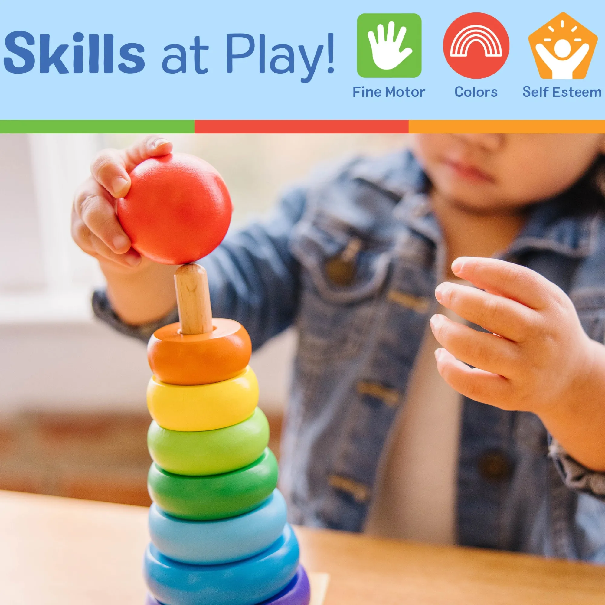 Rainbow Stacker>Melissa & Doug Sale
