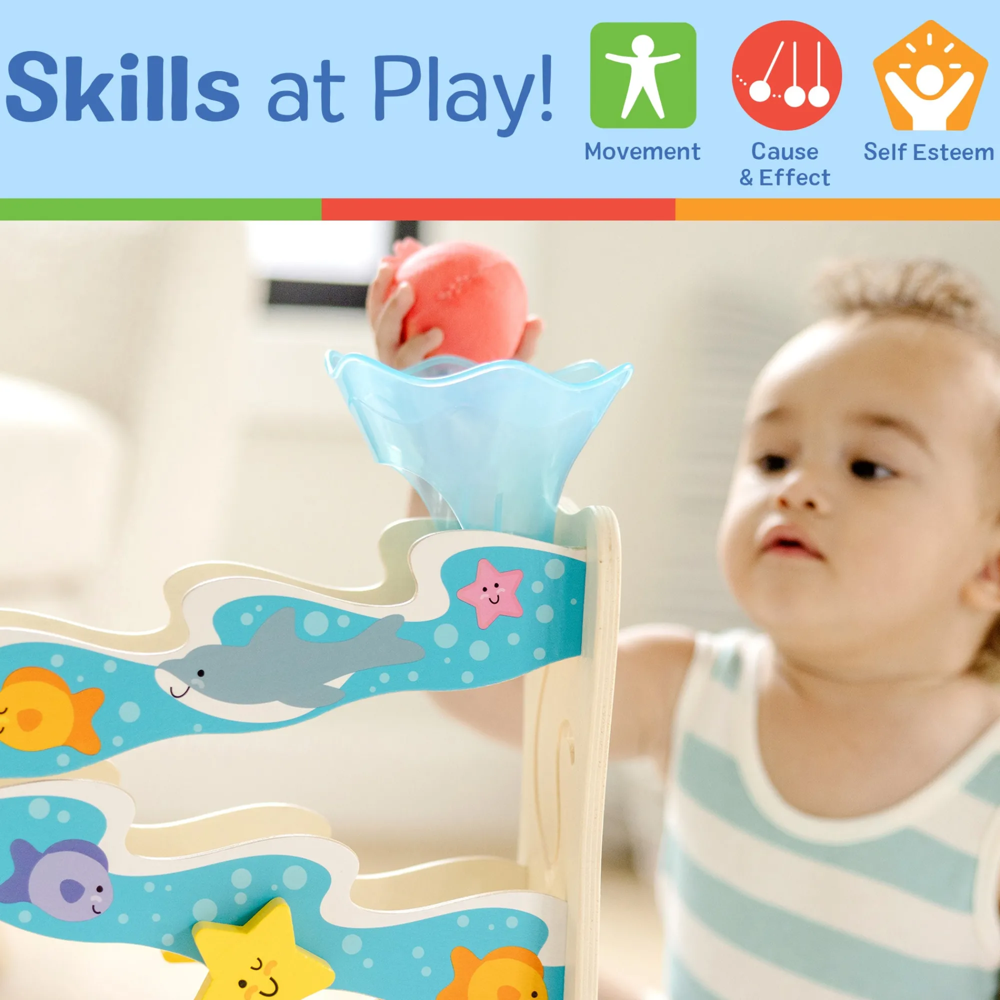 Rollables Wooden Ocean Slide>Melissa & Doug Sale