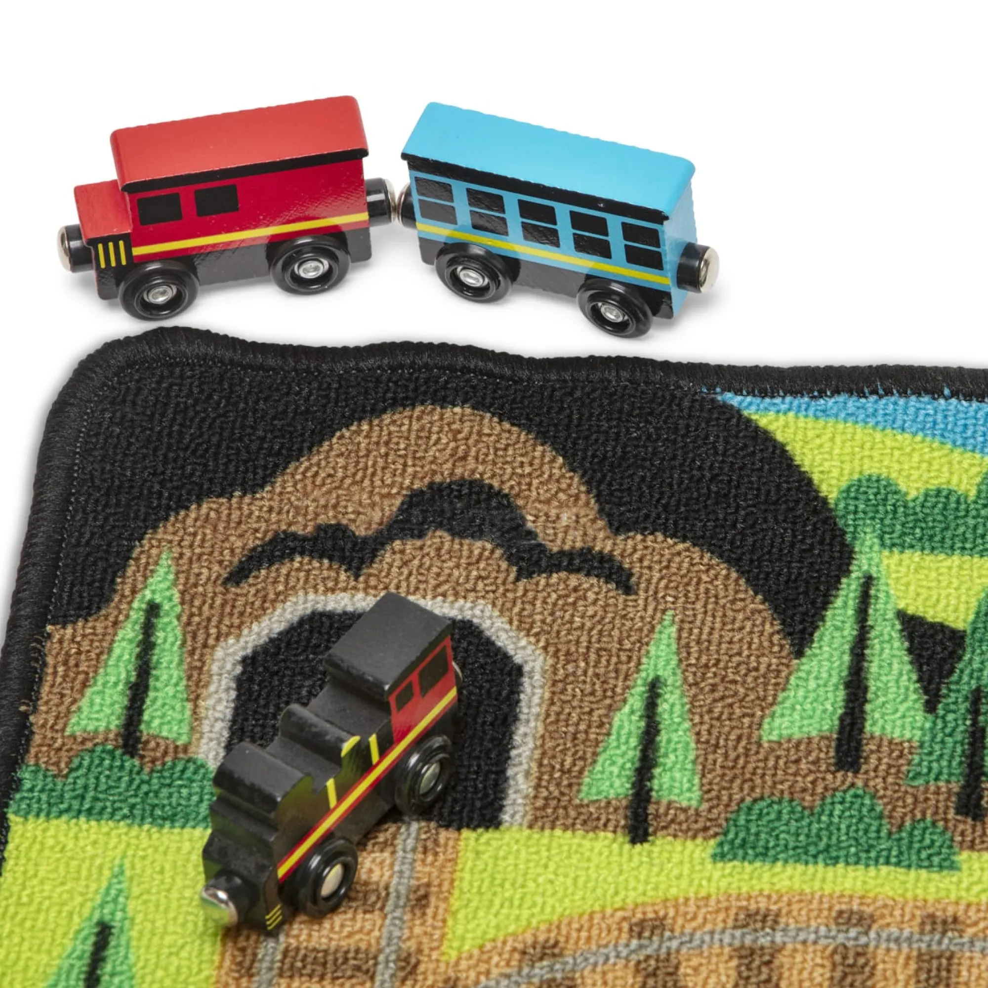 Round the Rails Train Rug>Melissa & Doug Discount