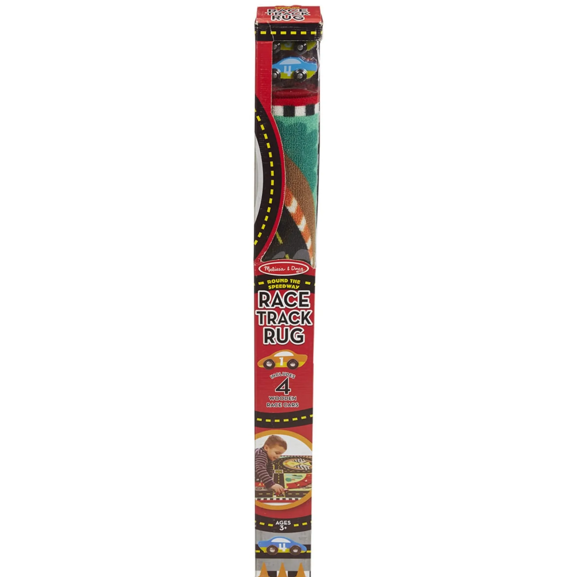 Round the Speedway Race Track Rug & Car Set>Melissa & Doug Discount