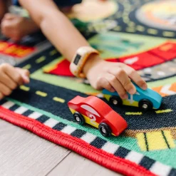 Round the Speedway Race Track Rug & Car Set><noscript><img width=