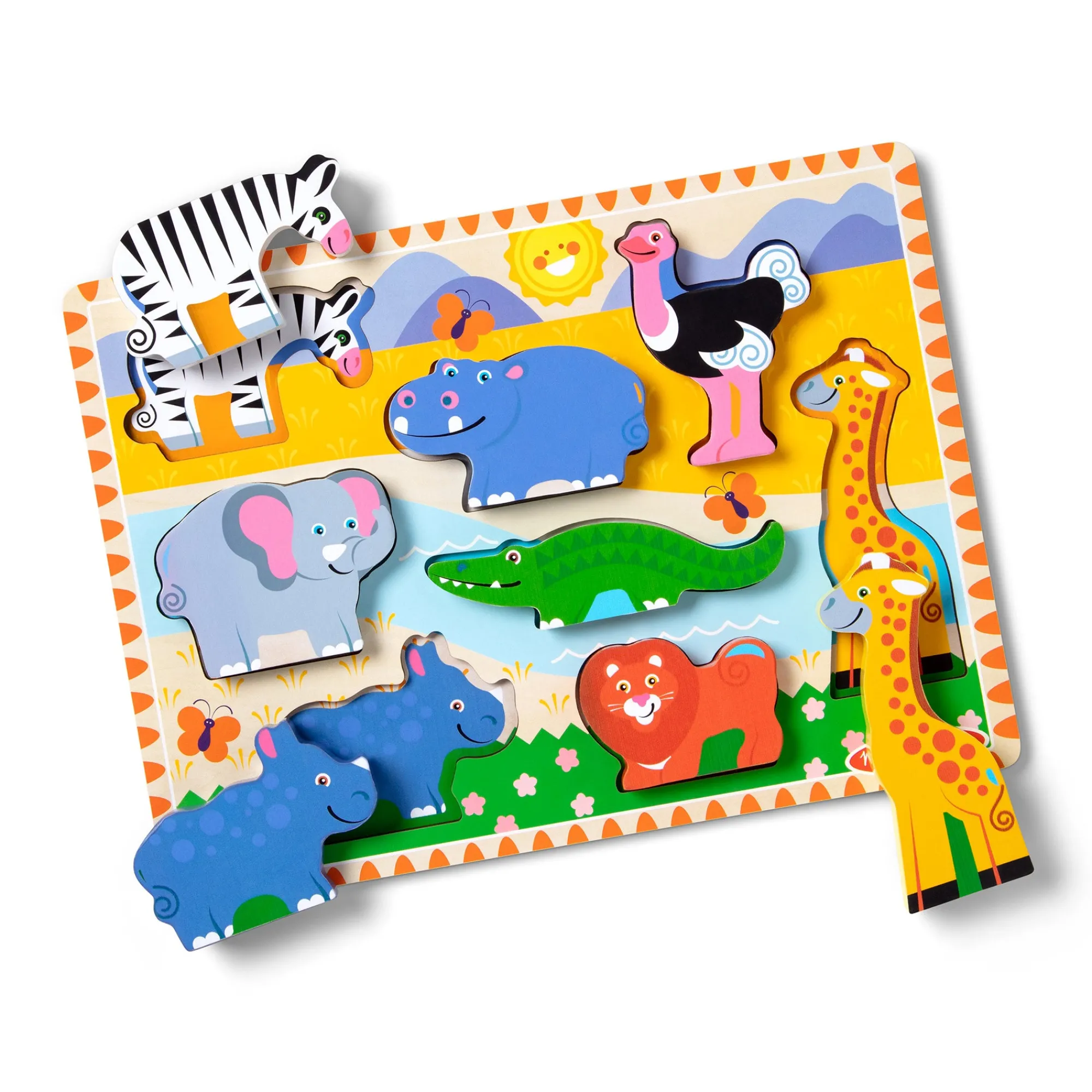 Safari Chunky Puzzle - 8 Pieces>Melissa & Doug New