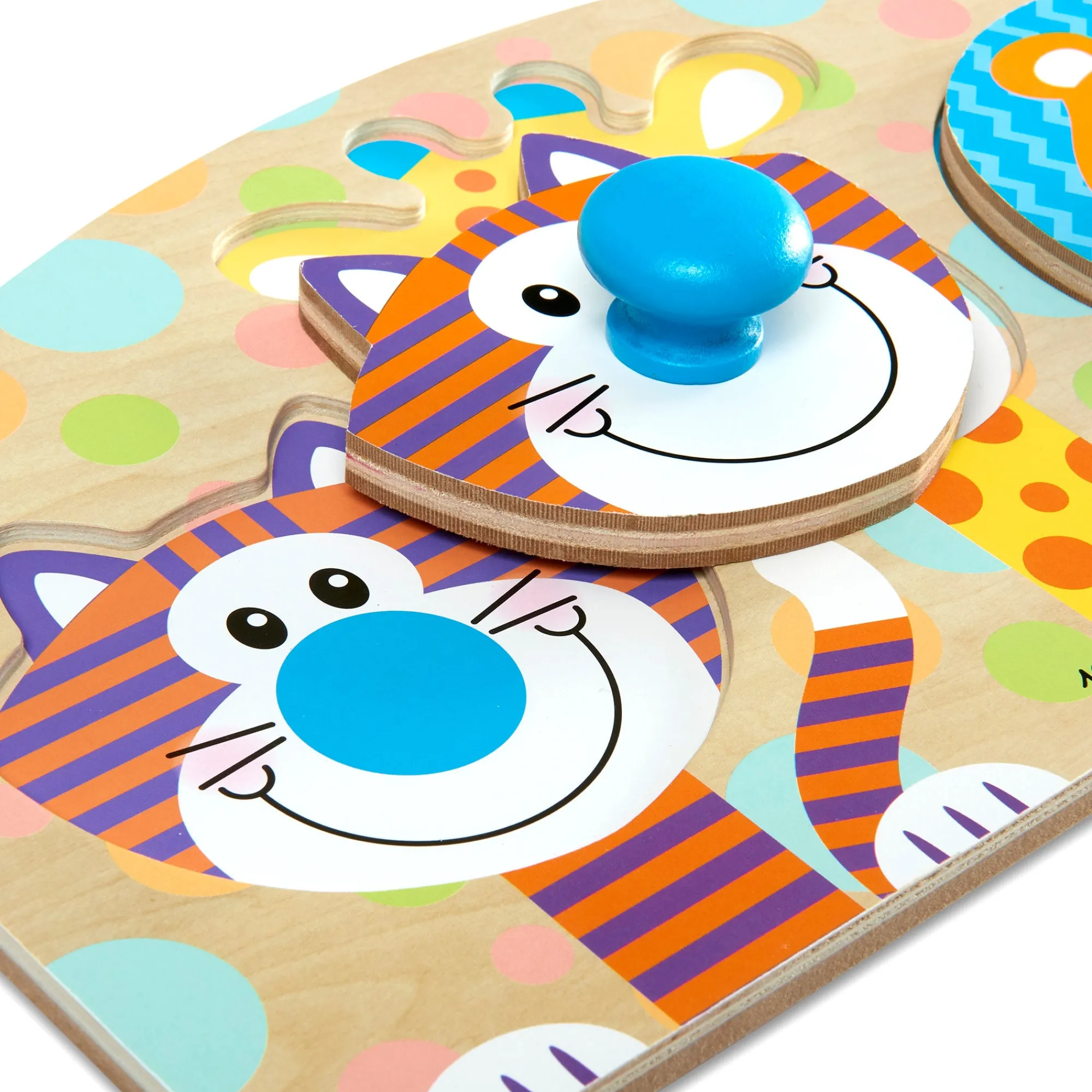 Safari Jumbo Peg Puzzle - 3 Pieces>Melissa & Doug Clearance