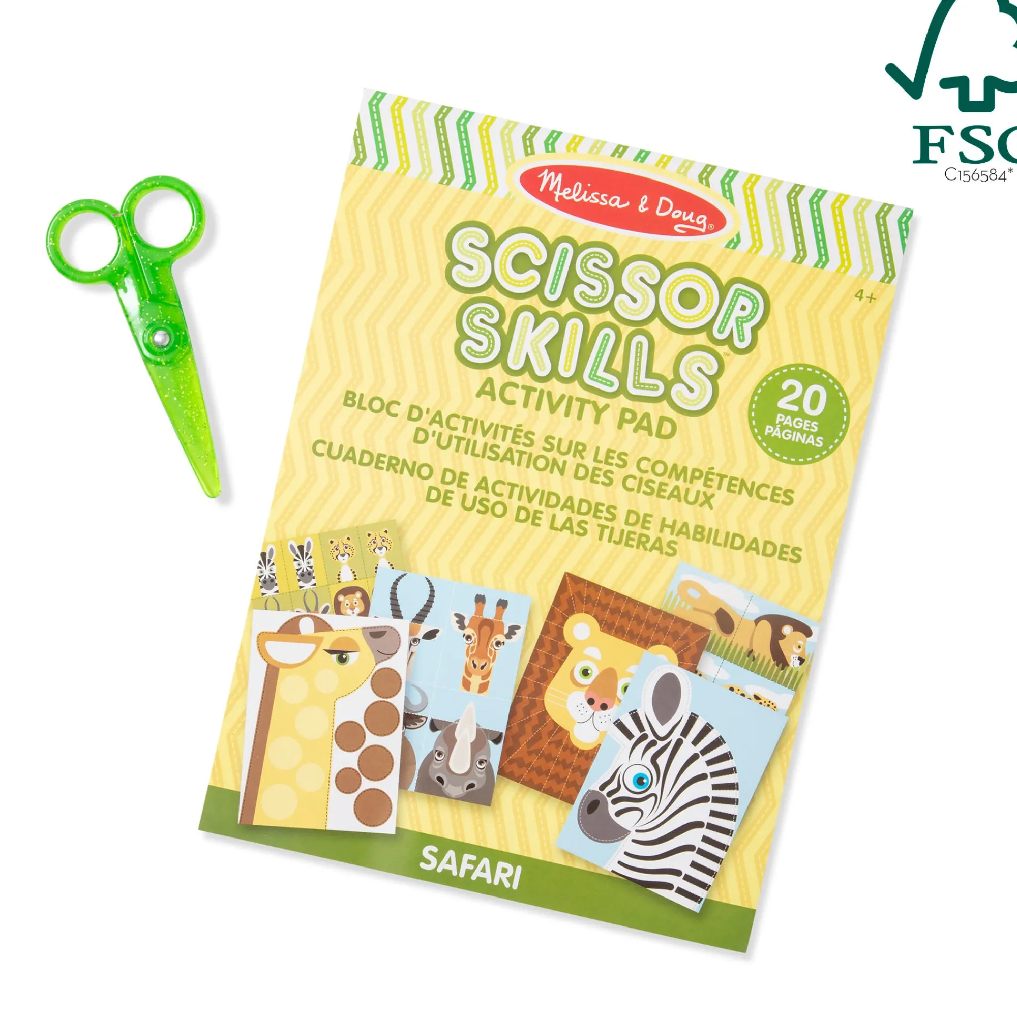 Safari Scissor Skills Activity Pad>Melissa & Doug New