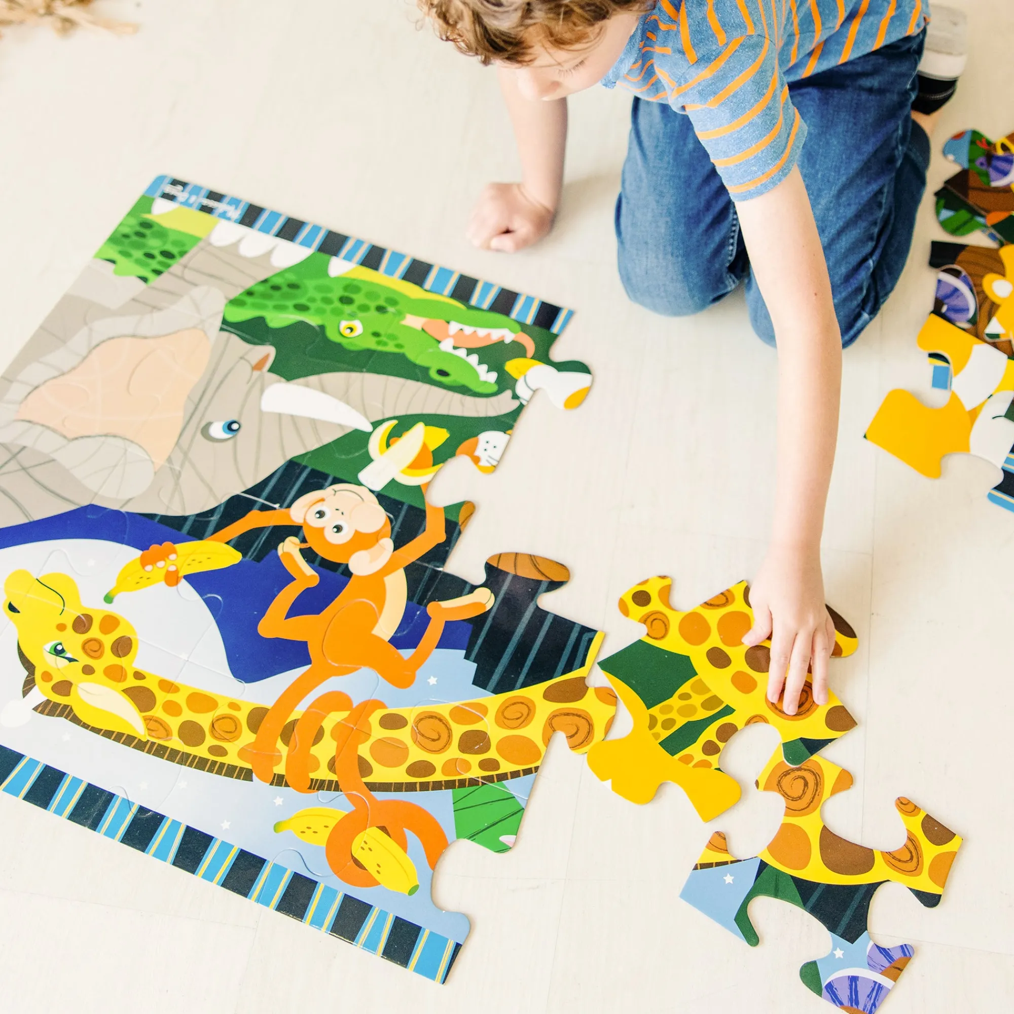 Safari Social Floor Puzzle - 24 Pieces>Melissa & Doug Clearance