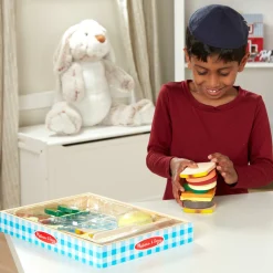 Sandwich Making Set - Wooden Play Food>Melissa & Doug Clearance