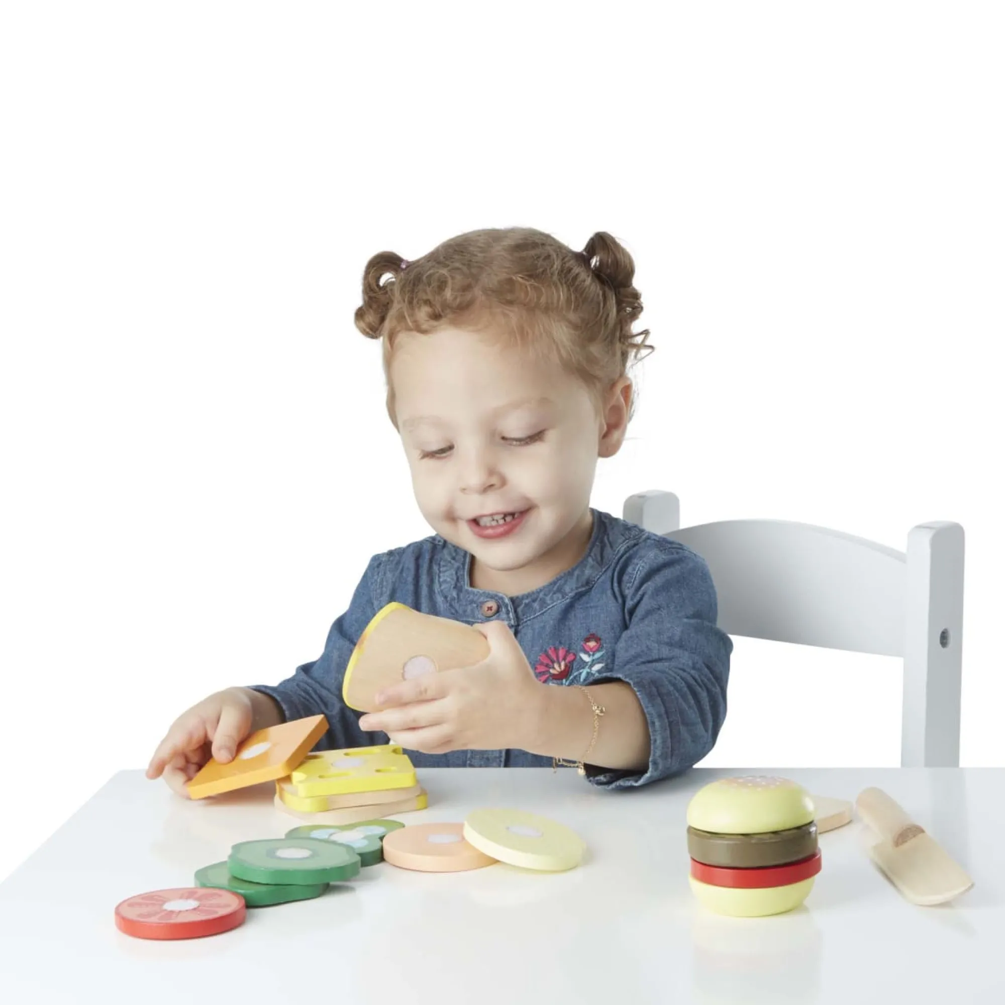 Sandwich Making Set - Wooden Play Food>Melissa & Doug Clearance