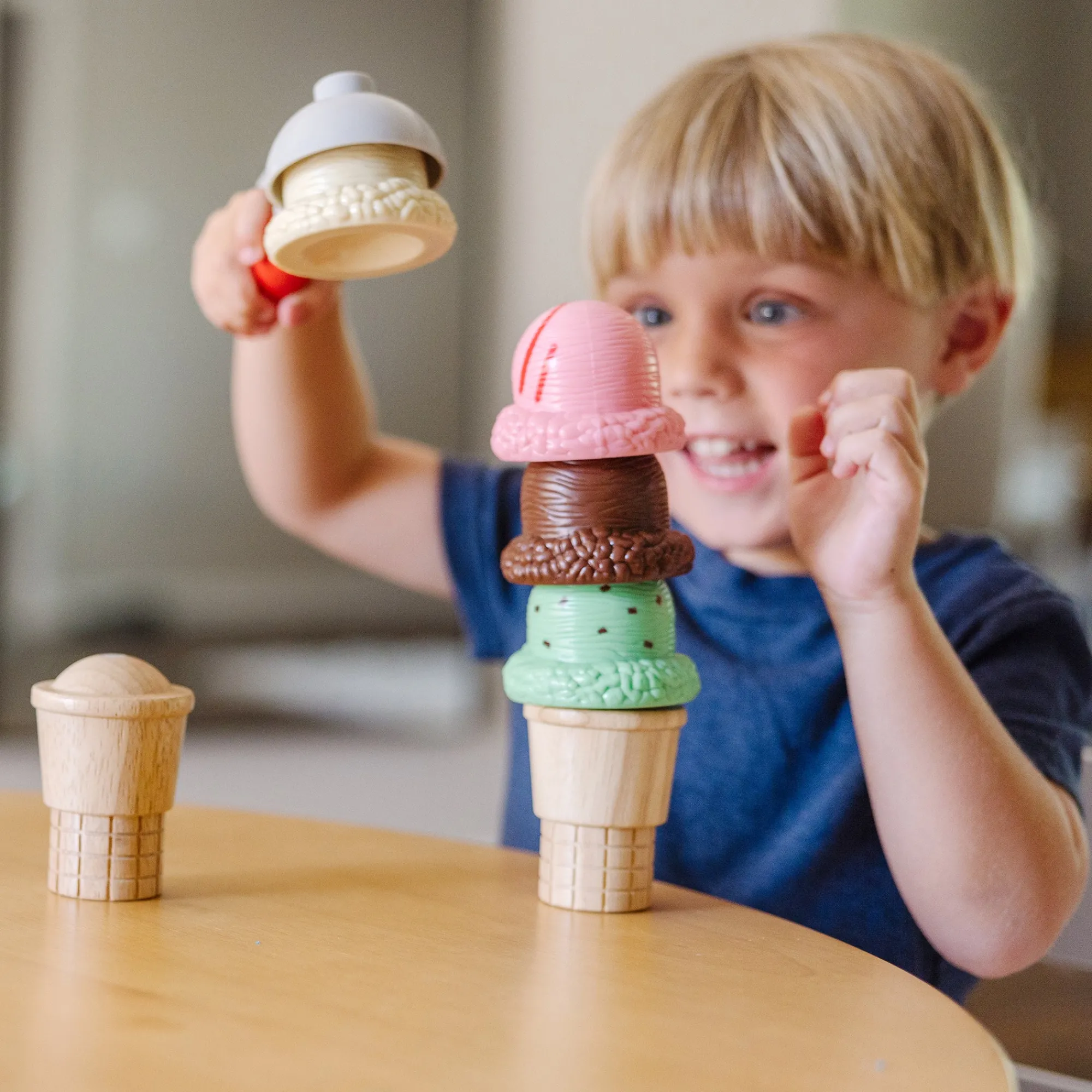 Scoop & Stack Ice Cream Cone Magnetic Play Set>Melissa & Doug Sale