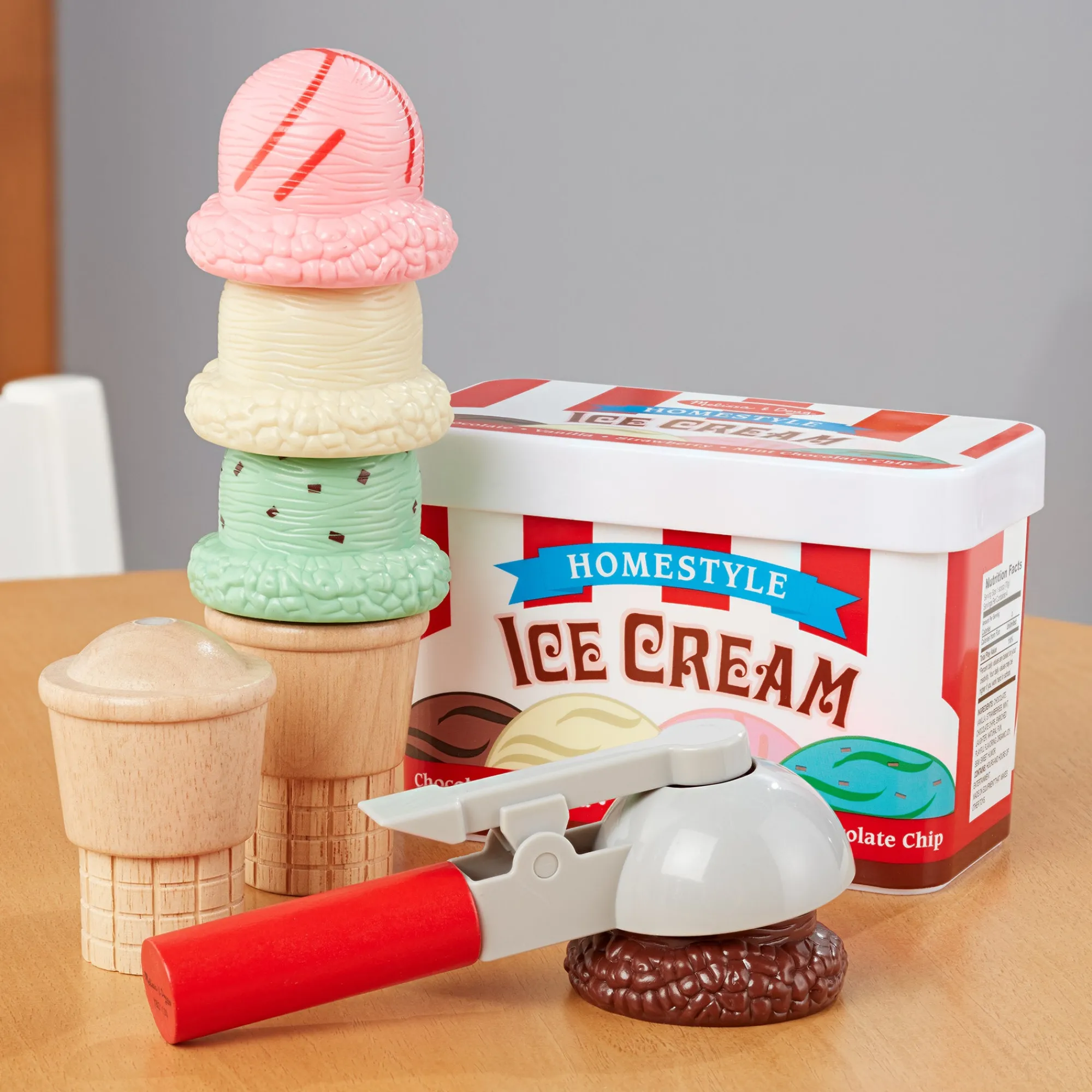 Scoop & Stack Ice Cream Cone Magnetic Play Set>Melissa & Doug Sale