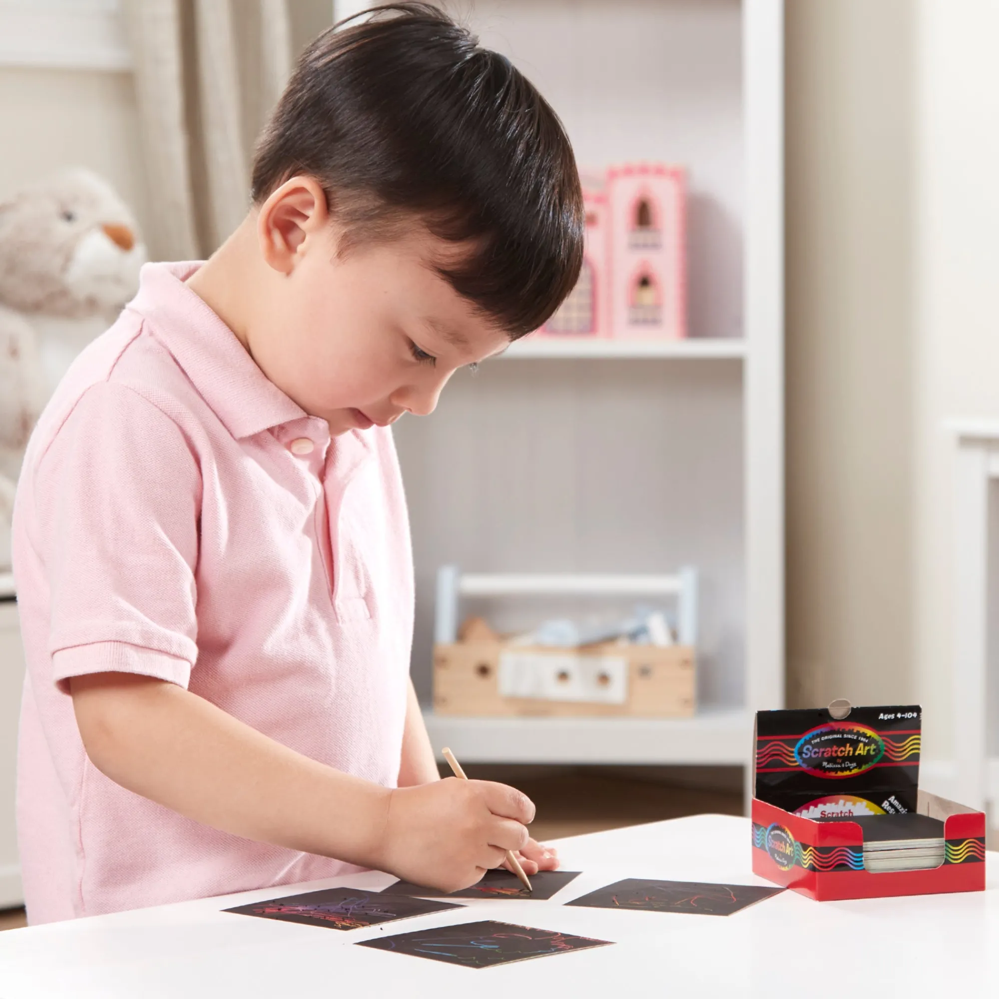 Scratch Art Rainbow Mini Notes _Box of 125>Melissa & Doug Online