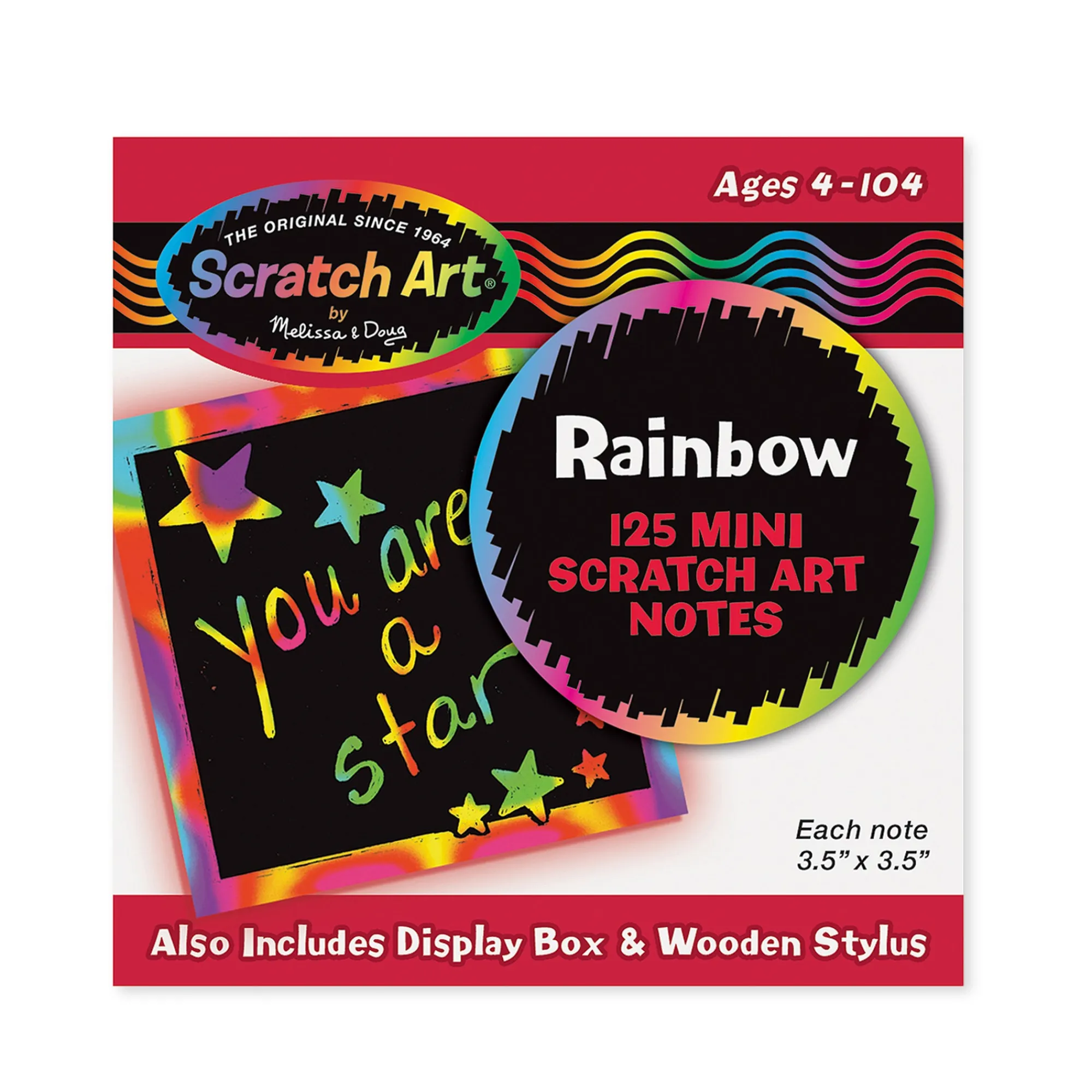 Scratch Art Rainbow Mini Notes _Box of 125>Melissa & Doug Online