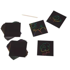 Scratch Art Rainbow Mini Notes _Box of 125><noscript><img width=