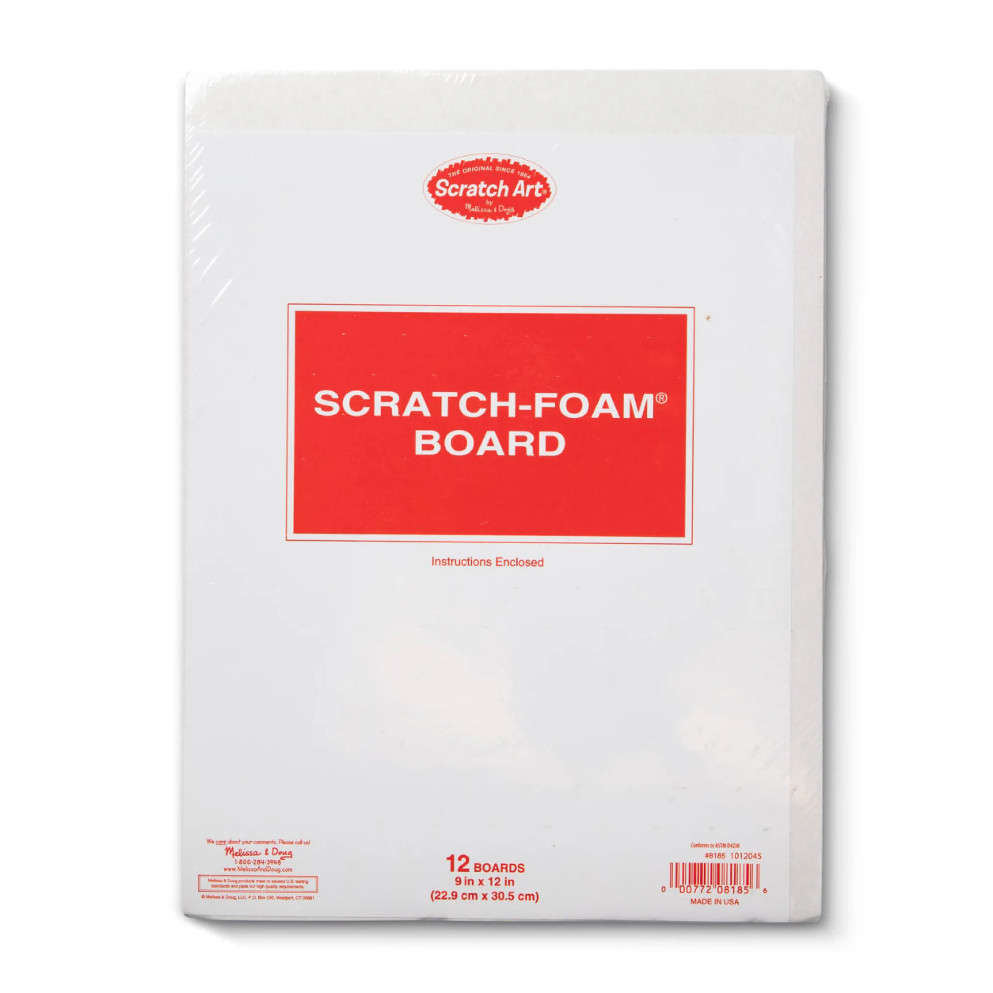 Scratch Art Scratch Foam Board 9 x 12 (12 boards)>Melissa & Doug Sale