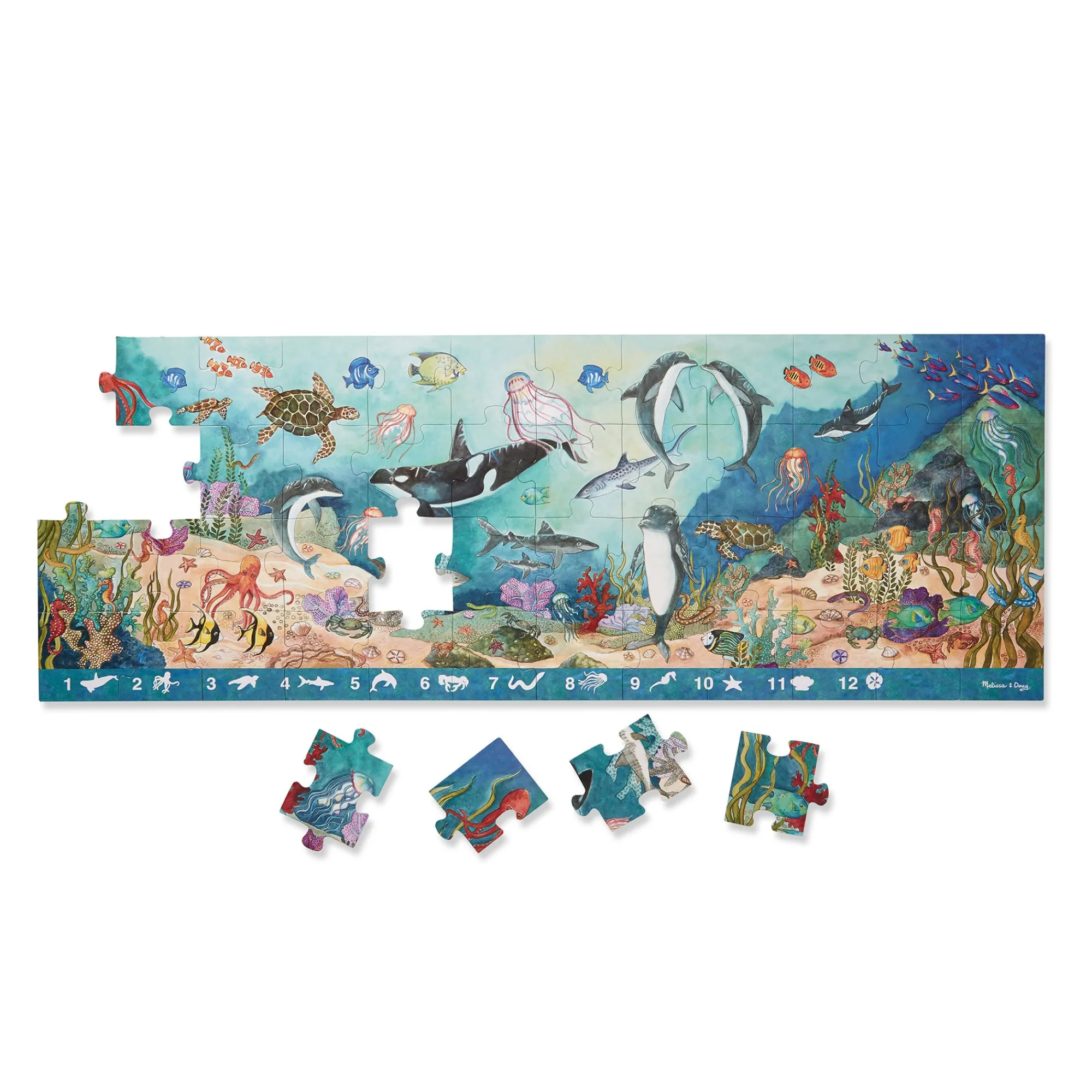Search & Find Beneath the Waves Floor Puzzle - 48 Pieces>Melissa & Doug Discount