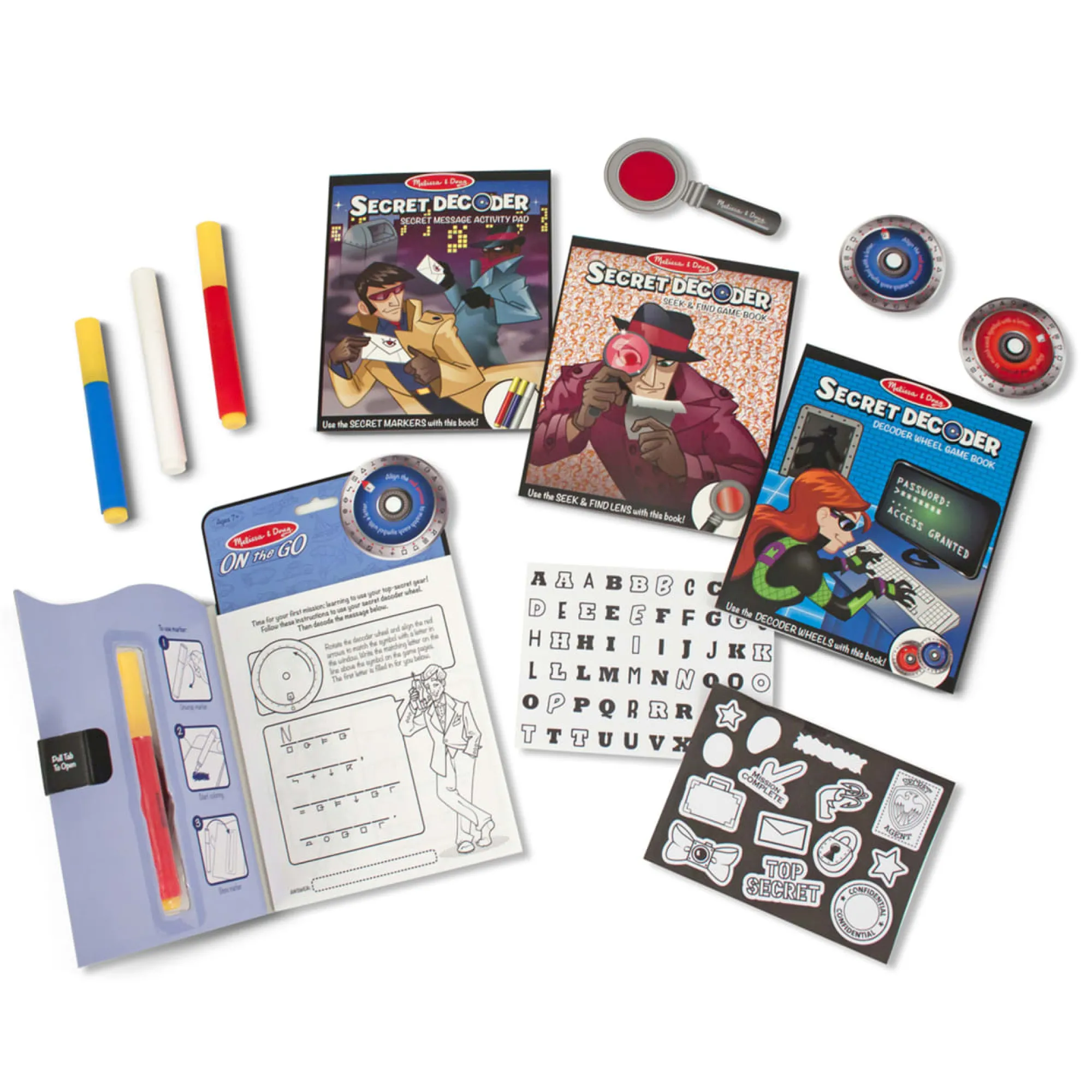 Secret Decoder Deluxe Activity Set - On the Go>Melissa & Doug Best