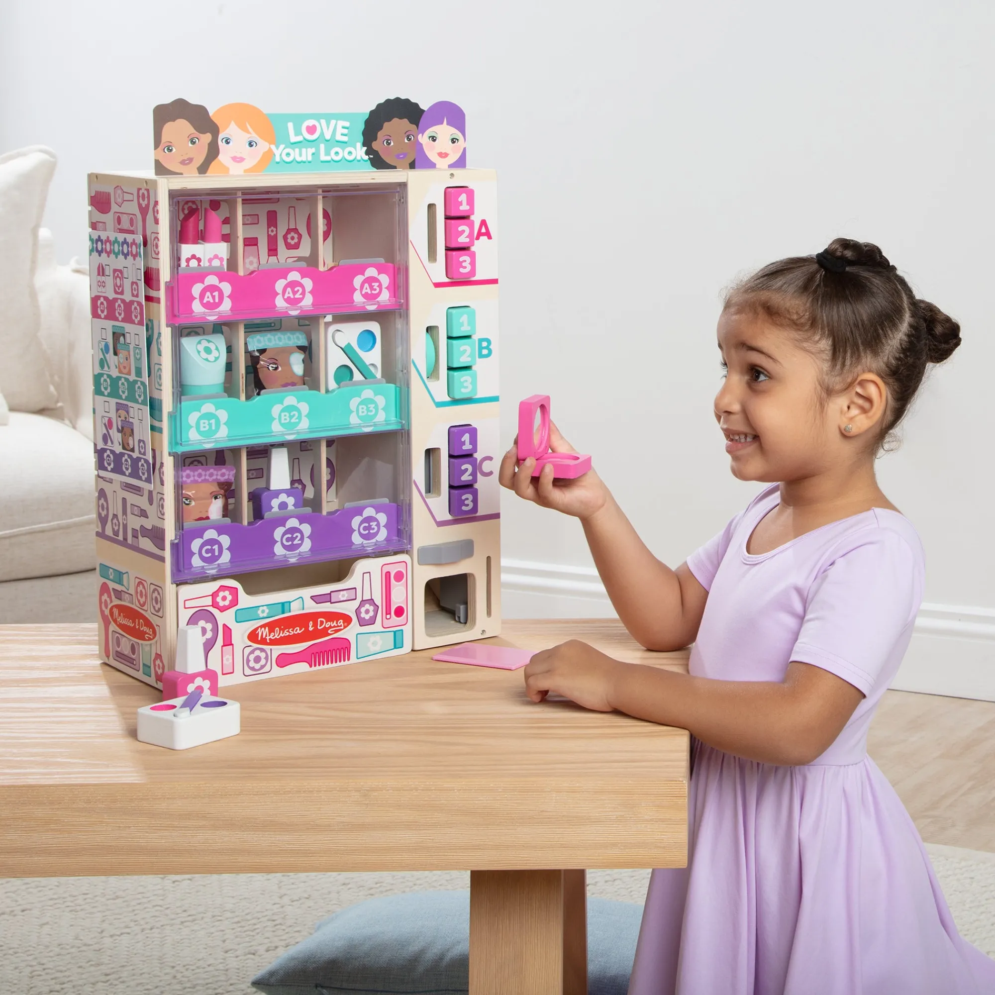 Sort, Stock, Select Beauty Kiosk Play Set>Melissa & Doug New