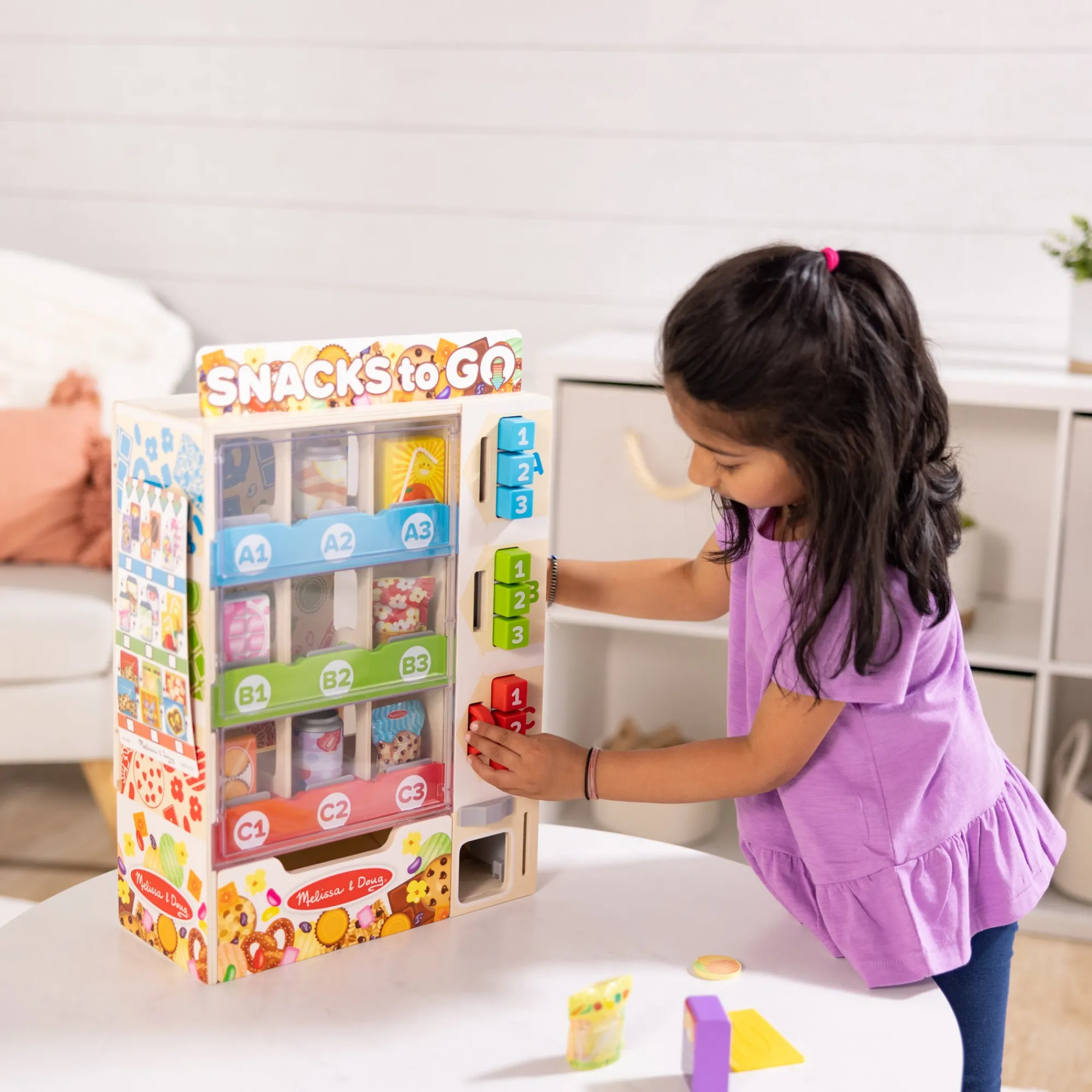 Sort, Stock, Select Wooden Vending Machine Play Set>Melissa & Doug Discount