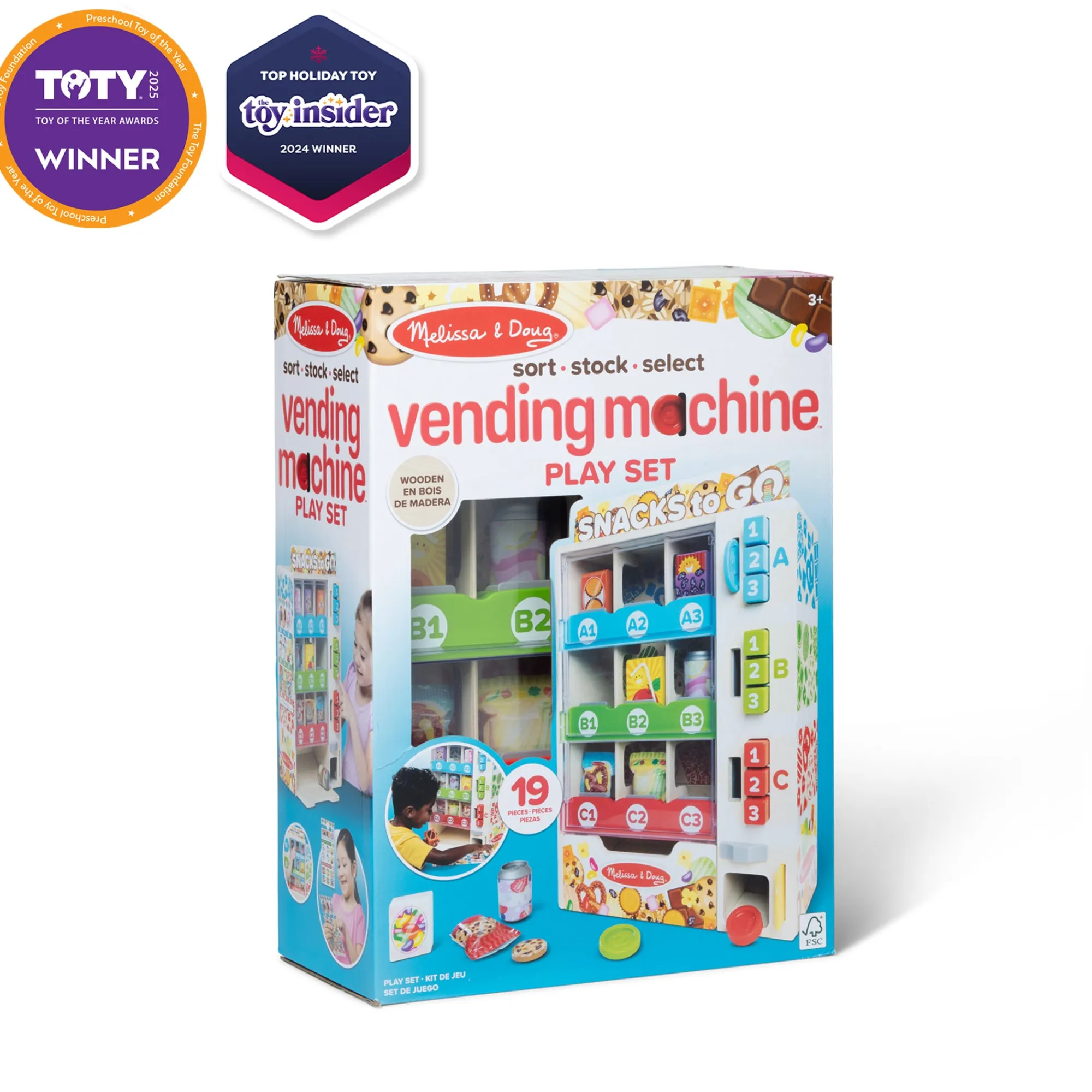 Sort, Stock, Select Wooden Vending Machine Play Set>Melissa & Doug Discount