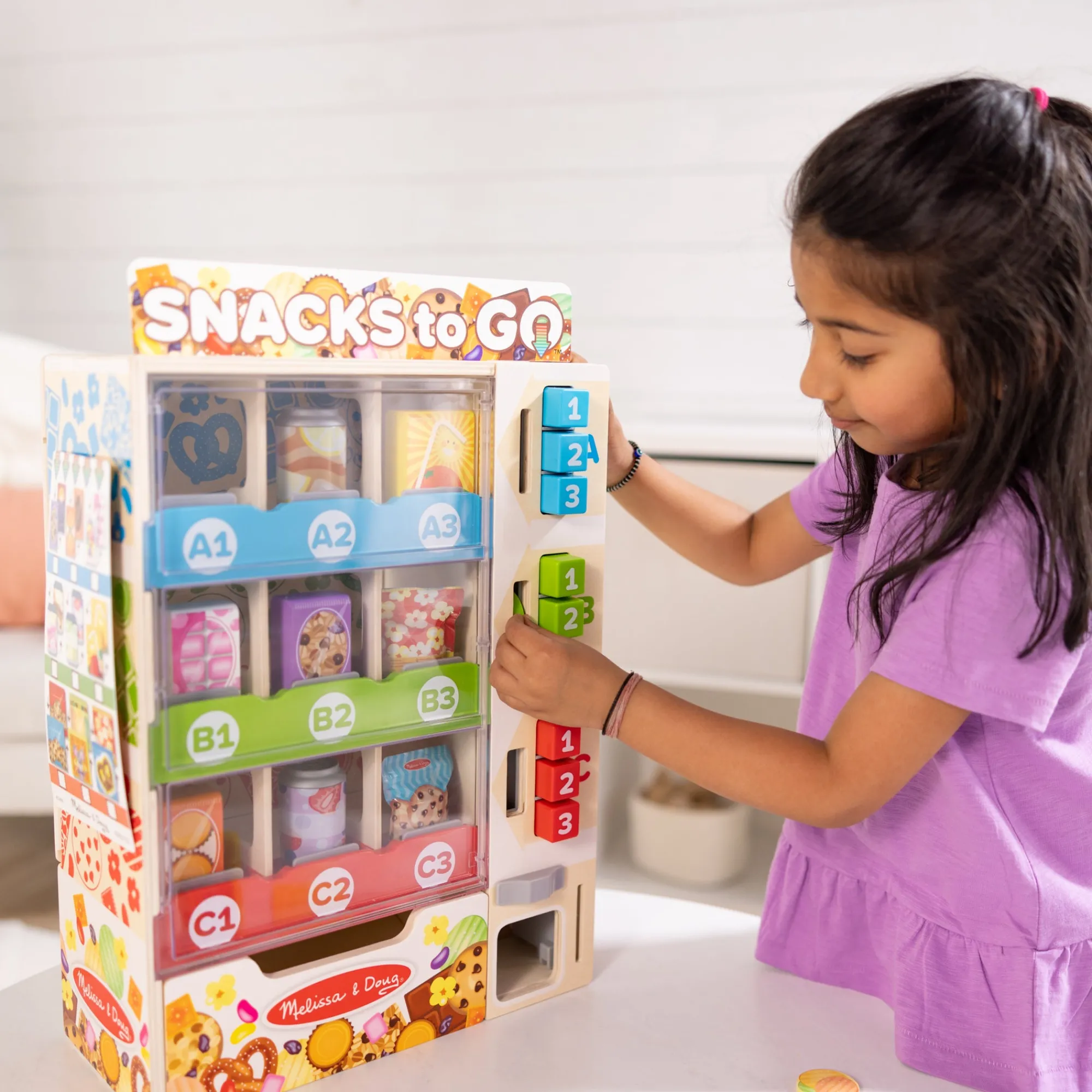 Sort, Stock, Select Wooden Vending Machine Play Set>Melissa & Doug Discount