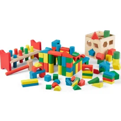 Stack, Sort & Pound Wooden Toy Collection><noscript><img width=