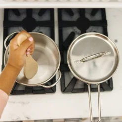 Stainless Steel Pots & Pans Play Set><noscript><img width=