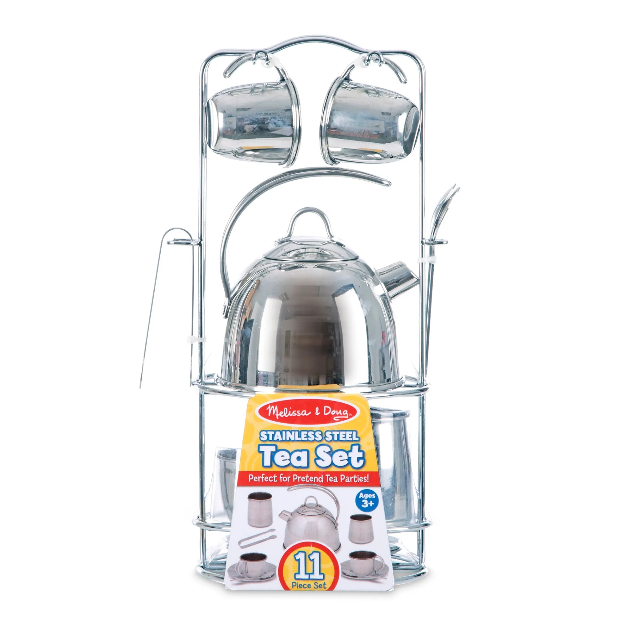 Stainless Steel Tea Set with Storage Stand>Melissa & Doug