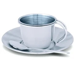 Stainless Steel Tea Set with Storage Stand><noscript><img width=