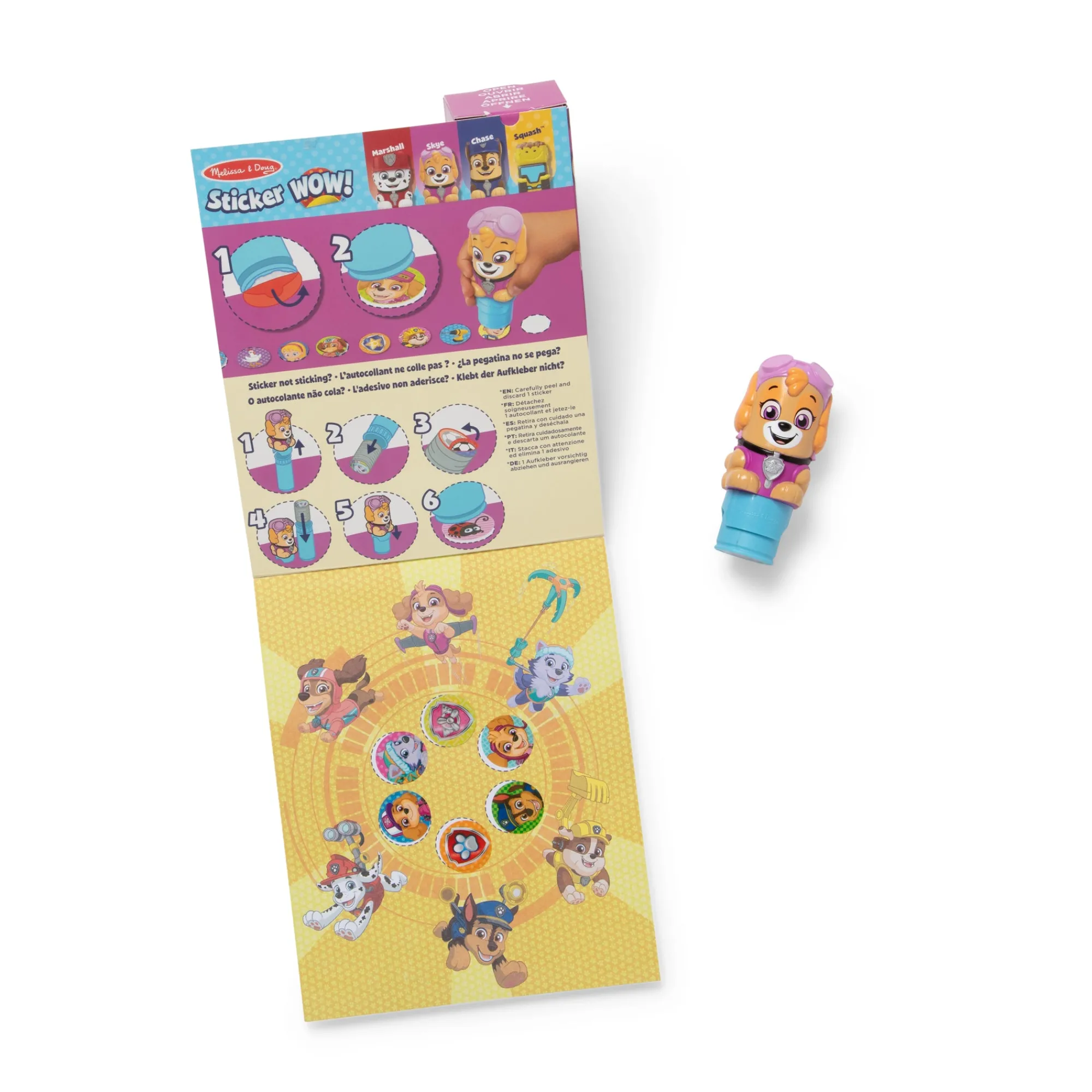 Sticker WOW!™ Activity Pad & Sticker Stamper - PAW Patrol Skye>Melissa & Doug Best