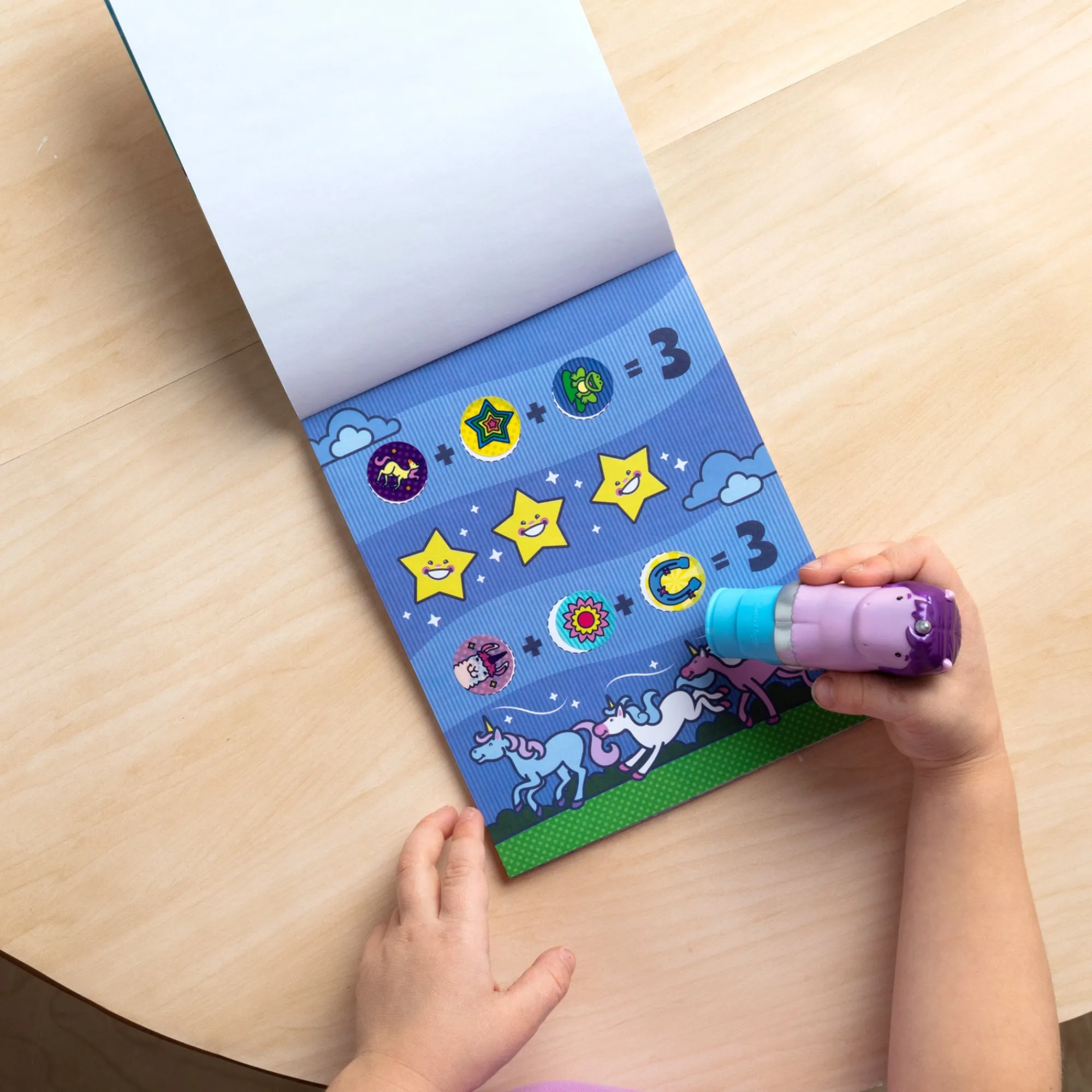 Sticker WOW!™ Activity Pad & Sticker Stamper - Purple Unicorn>Melissa & Doug Online