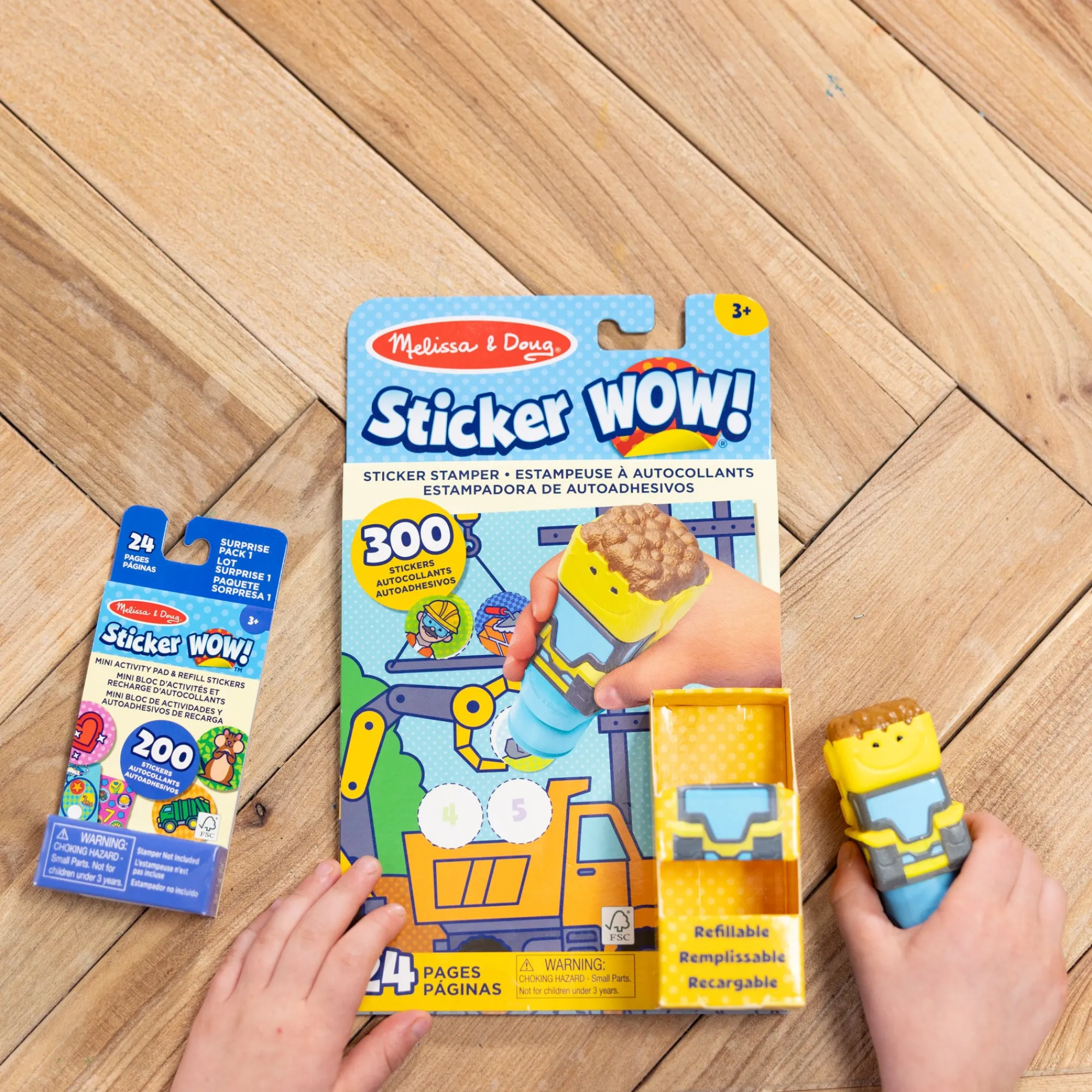 Sticker WOW!™ Activity Pad & Sticker Stamper - Bulldozer>Melissa & Doug Sale