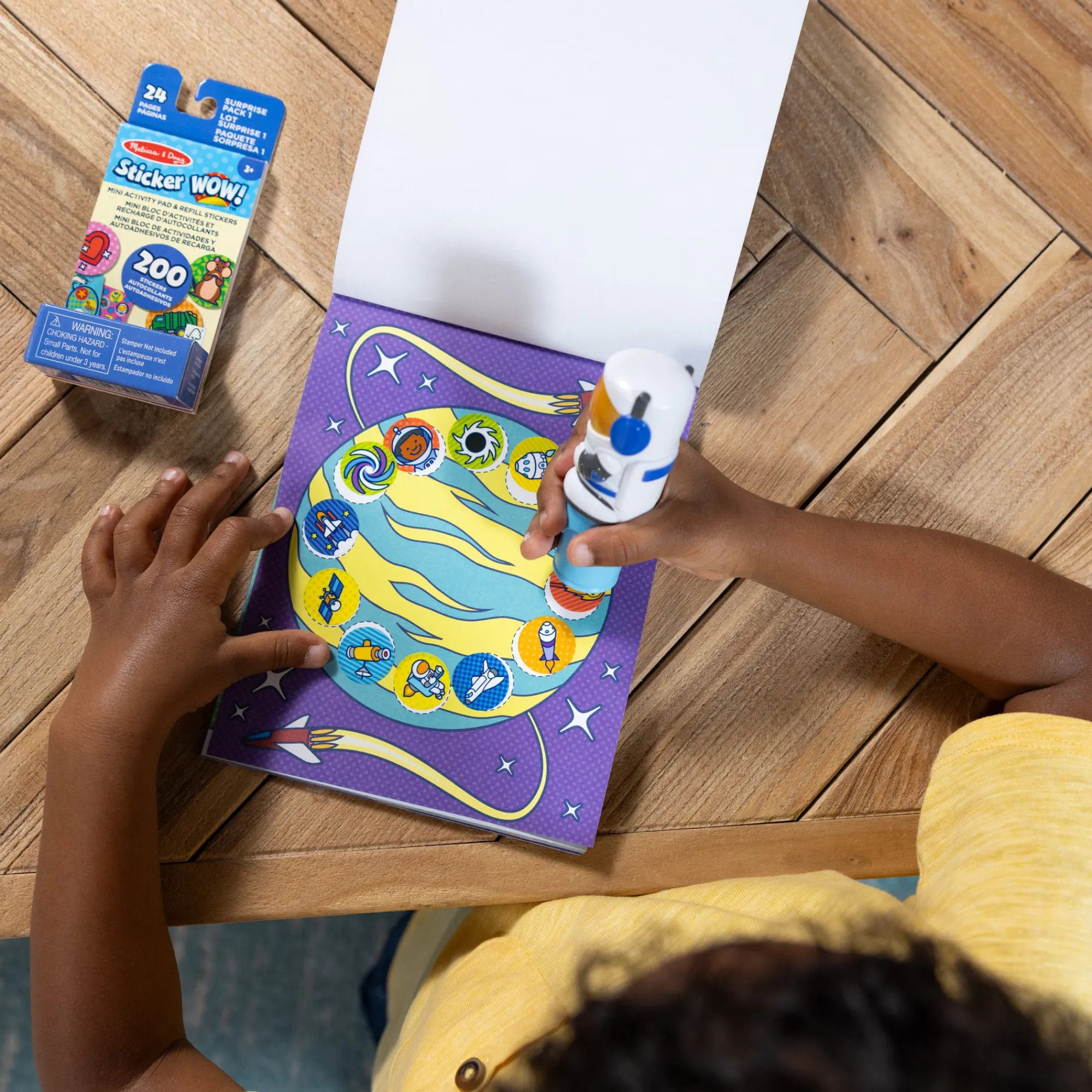 Sticker WOW!™ Astronaut Bundle: Activity Pad & Sticker Stamper + Mini Activity Pad and 200 Refill Stickers>Melissa & Doug Outlet