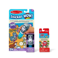 Sticker WOW!™ Cat Bundle: Activity Pad & Sticker Stamper + Mini Activity Pad and 200 Refill Stickers>Melissa & Doug Hot